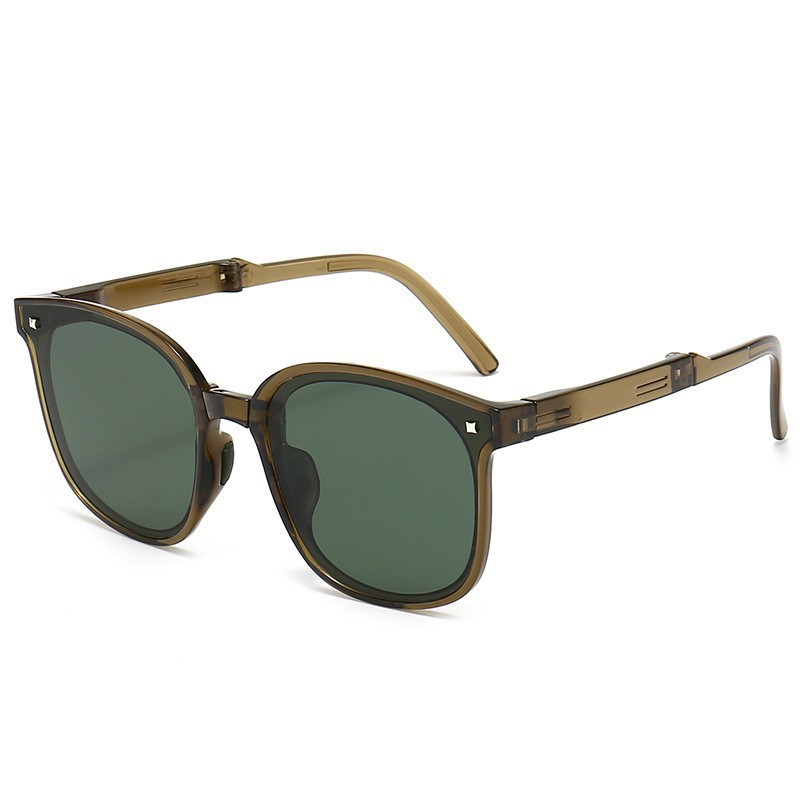 FASHIONABLE FOLDING LARGE FRAME POLARIZED SUNGLASSES