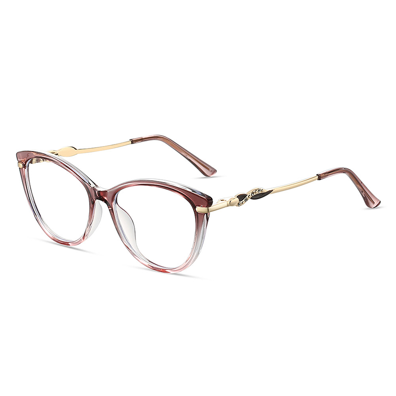  FASHIONABLE CAT-EYE SEMI-RIMLESS READING GLASSES