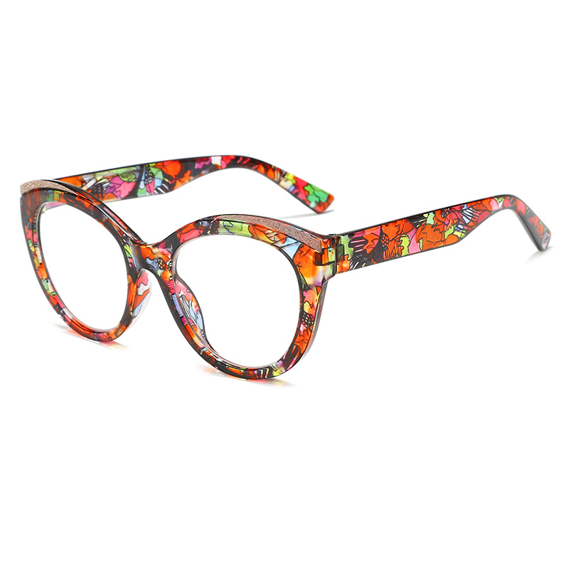CRYSTAL-STUDDED GALAXY CAT-EYE READING GLASSES