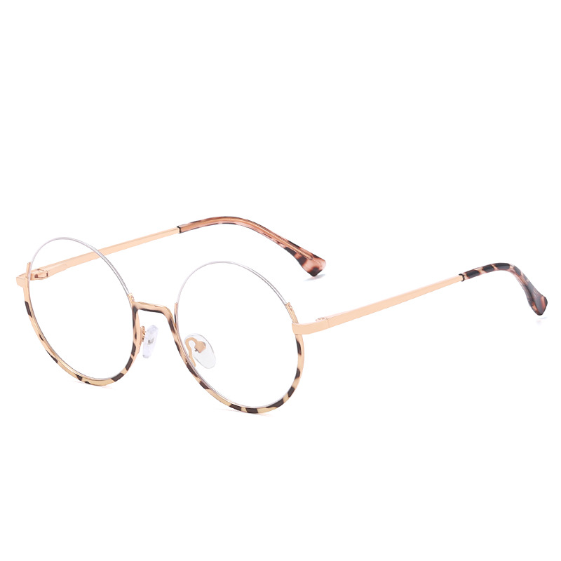  METAL ROUND HALF-FRAME READING GLASSES