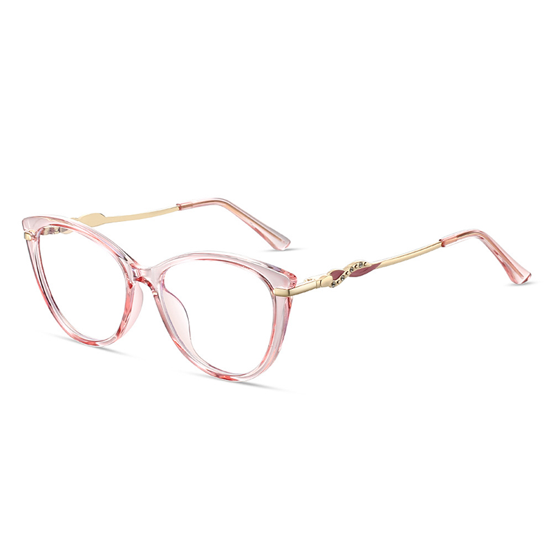  FASHIONABLE CAT-EYE SEMI-RIMLESS READING GLASSES