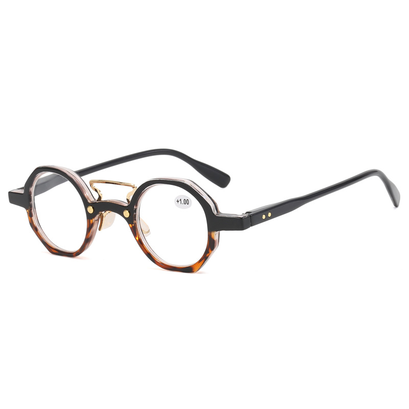  IRREGULAR SMALL ROUND-FRAME READING GLASSES