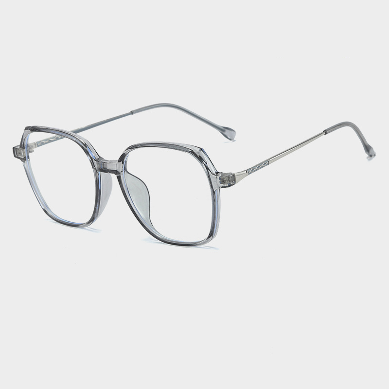 IRREGULAR-FRAME NATURAL-LOOK READING GLASSES.