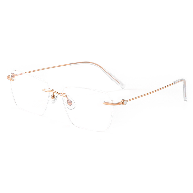 RIMLESS PURE TITANIUM READING GLASSES