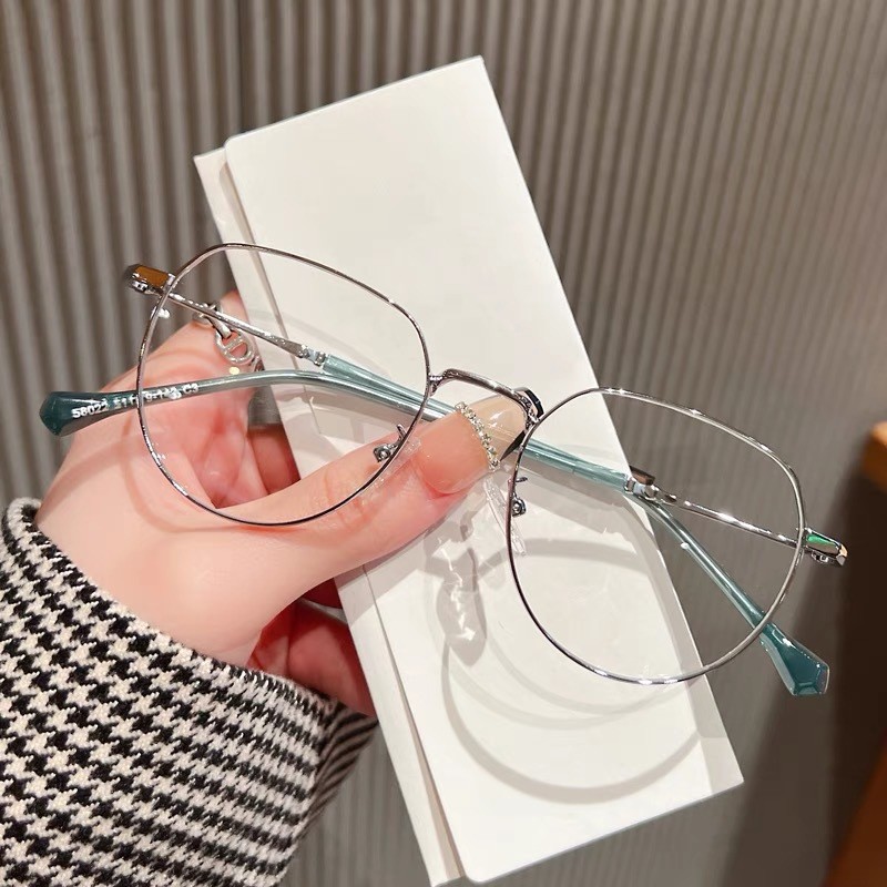 METAL ARTISTIC SQUARE-ROUND READING GLASSES