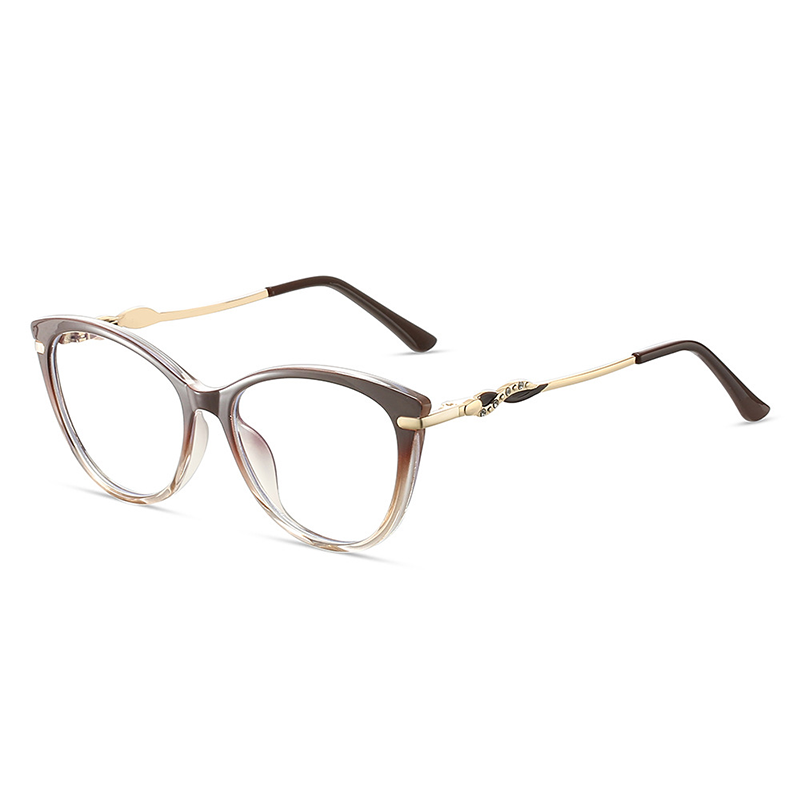  FASHIONABLE CAT-EYE SEMI-RIMLESS READING GLASSES