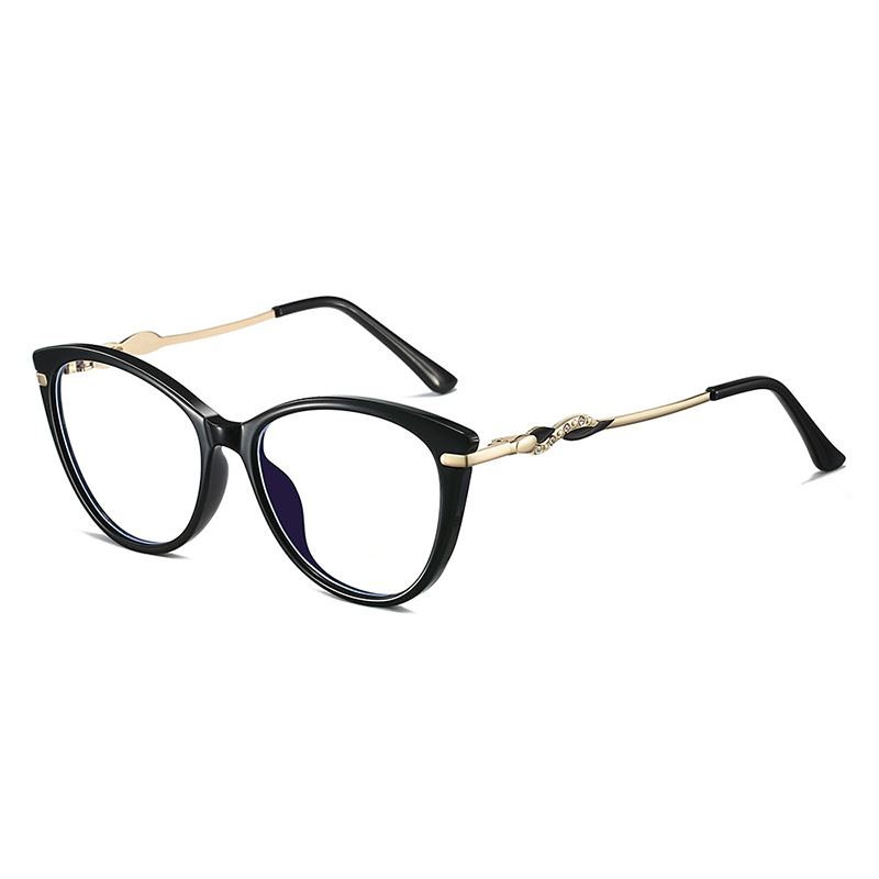  FASHIONABLE CAT-EYE SEMI-RIMLESS READING GLASSES