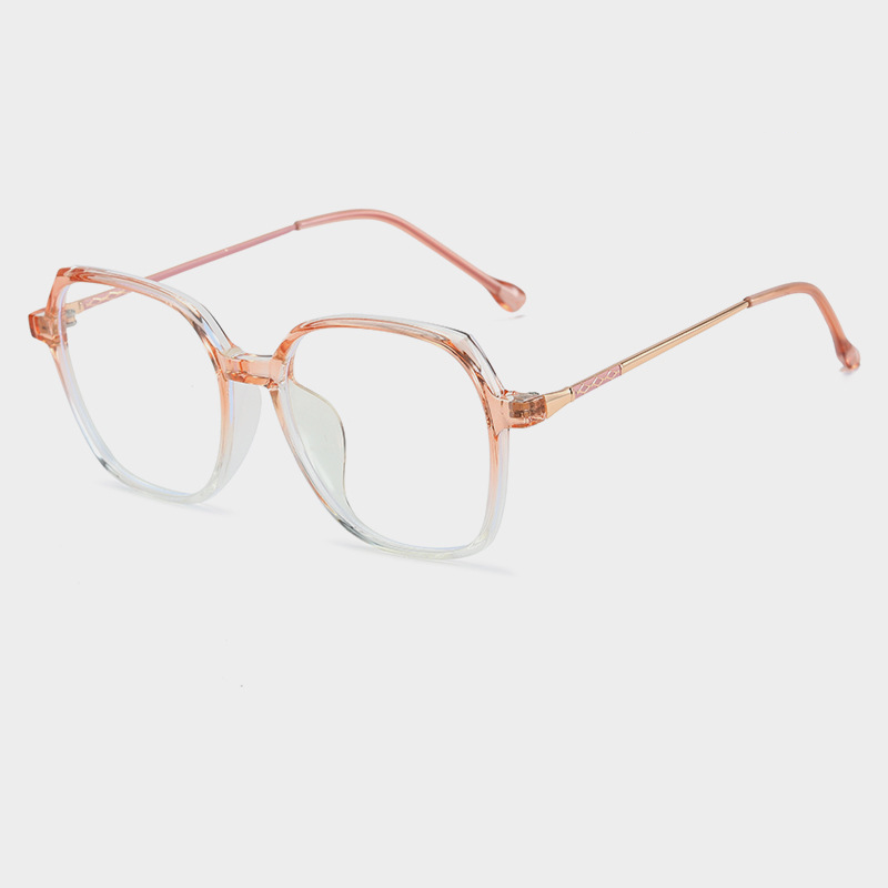 IRREGULAR-FRAME NATURAL-LOOK READING GLASSES.