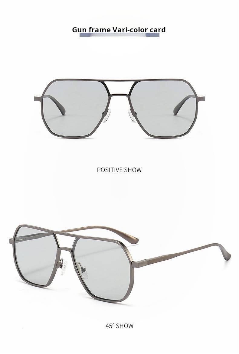 OPTIGEMS 2024 New sunglasses day-night dual-use polarized photochromic glasses driving fishing sunglasses