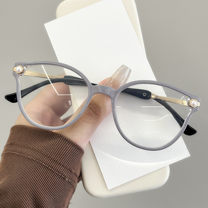 WOMEN'S FASHION PEARL BLUE LIGHT BLOCKING READING GLASSES
