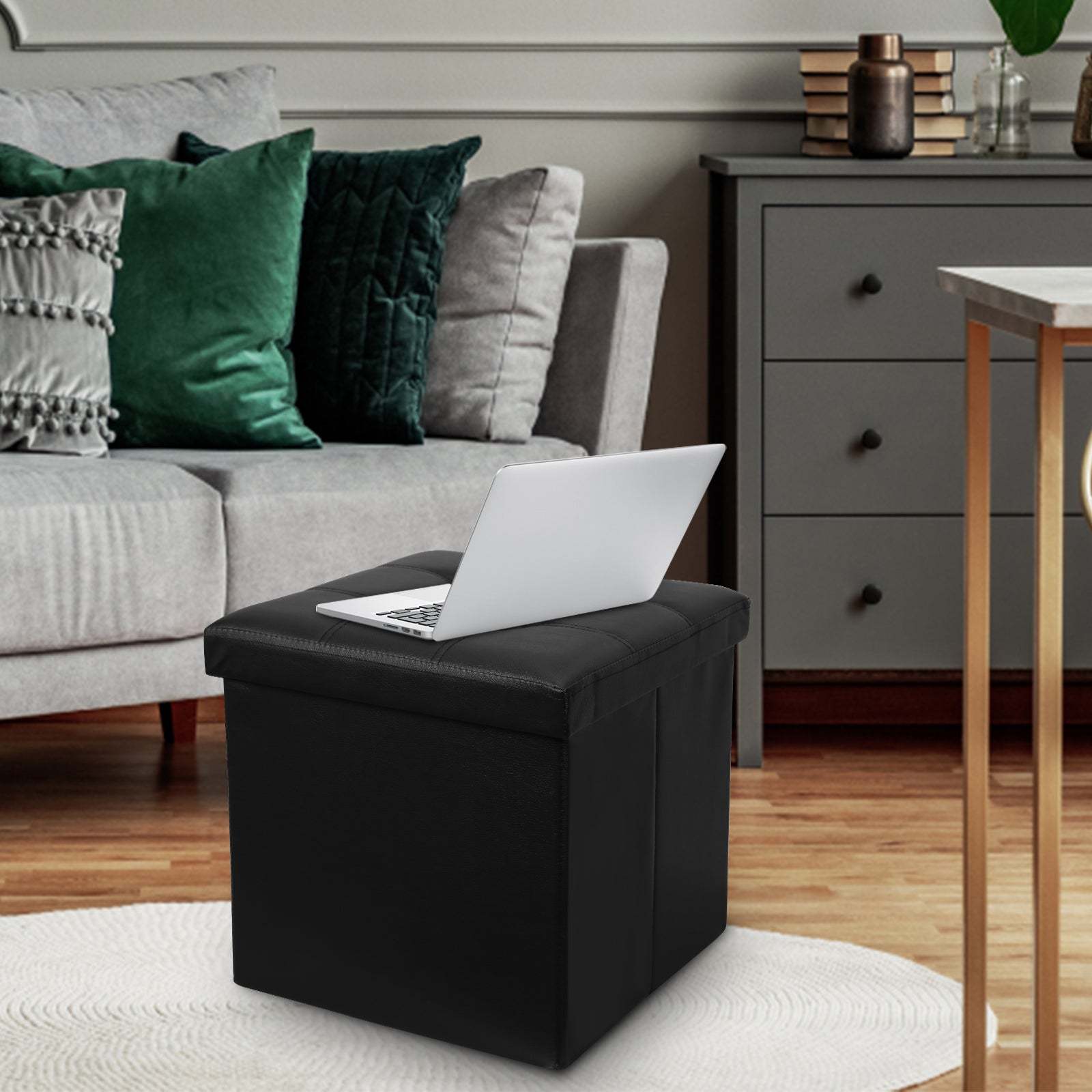 Bench with storage stool