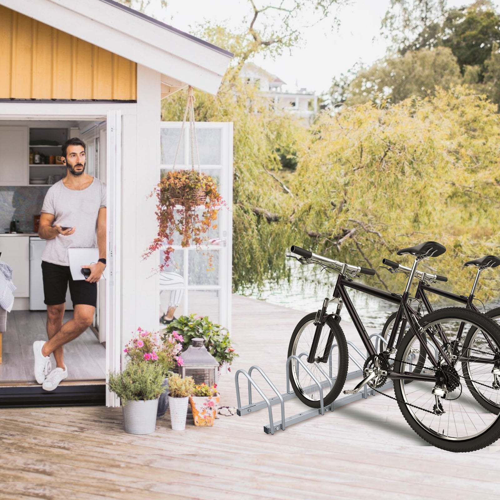 Bike stand for 2/3/4/5/6 bikes