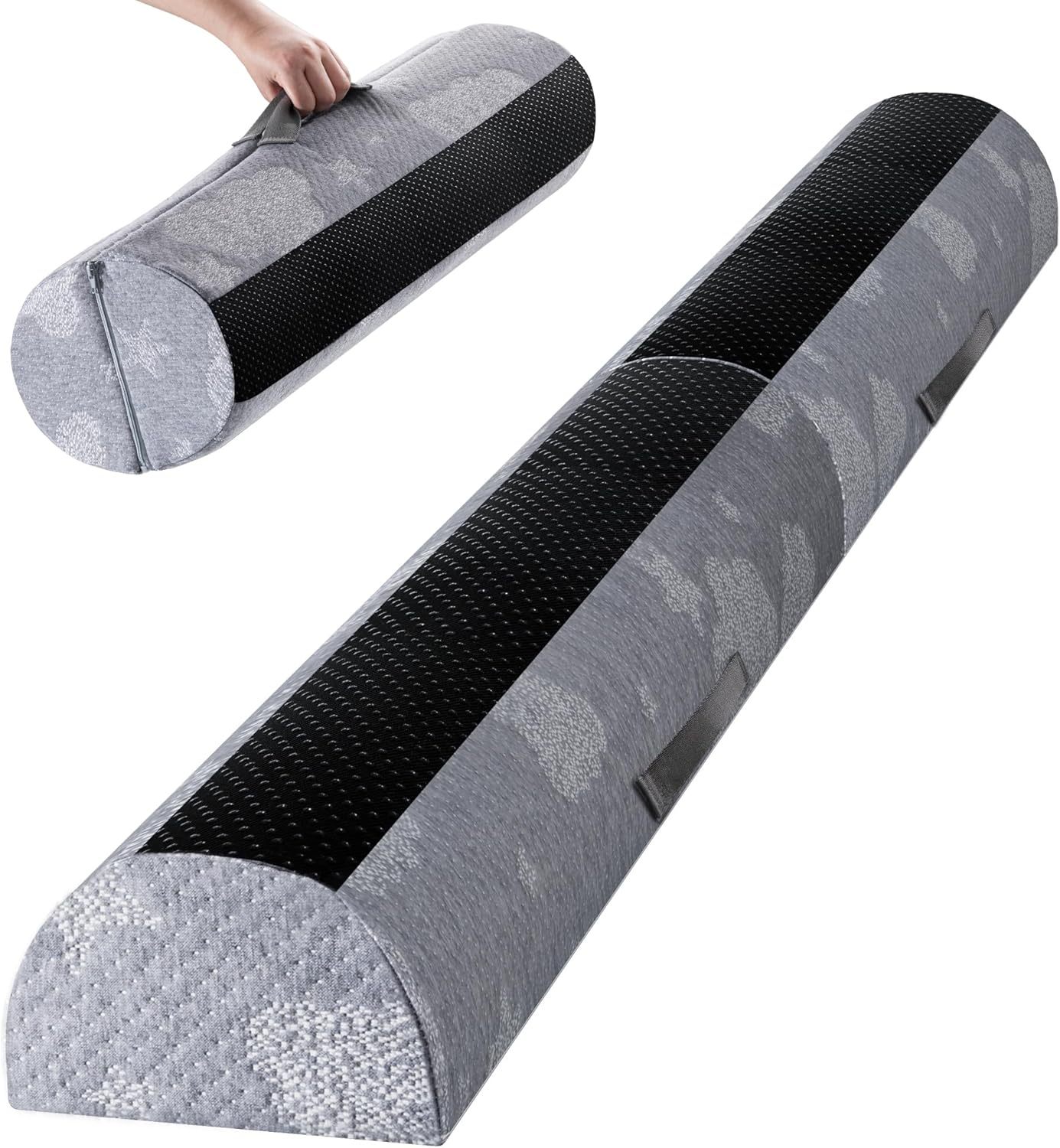 Bed Guard for Toddlers Foldable and with Pad from Foam Bed Bumpers Rail with Dual Non-Slip Pads Waterproof Washable Soft Removable Cover Safe Bed Rail for Kids Seniors