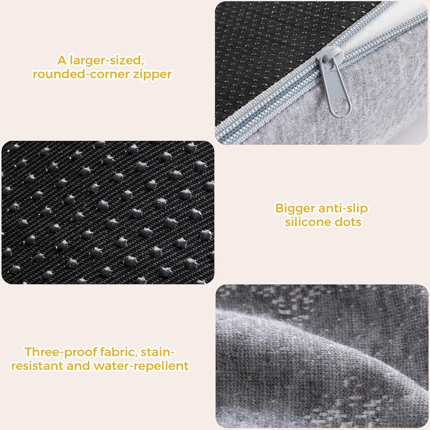 Bed Guard for Toddlers Foldable and with Pad from Foam Bed Bumpers Rail with Dual Non-Slip Pads Waterproof Washable Soft Removable Cover Safe Bed Rail for Kids Seniors
