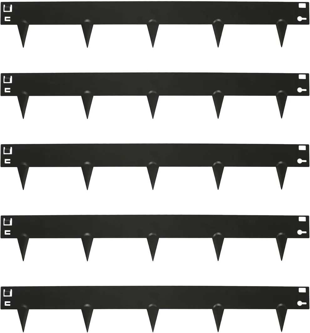 5pc Black Lawn Edging Kit – 5m x 8cm – Outdoor Garden Grass Flower Plant Bed Stone Path Patio Gravel Border Edging Rolls