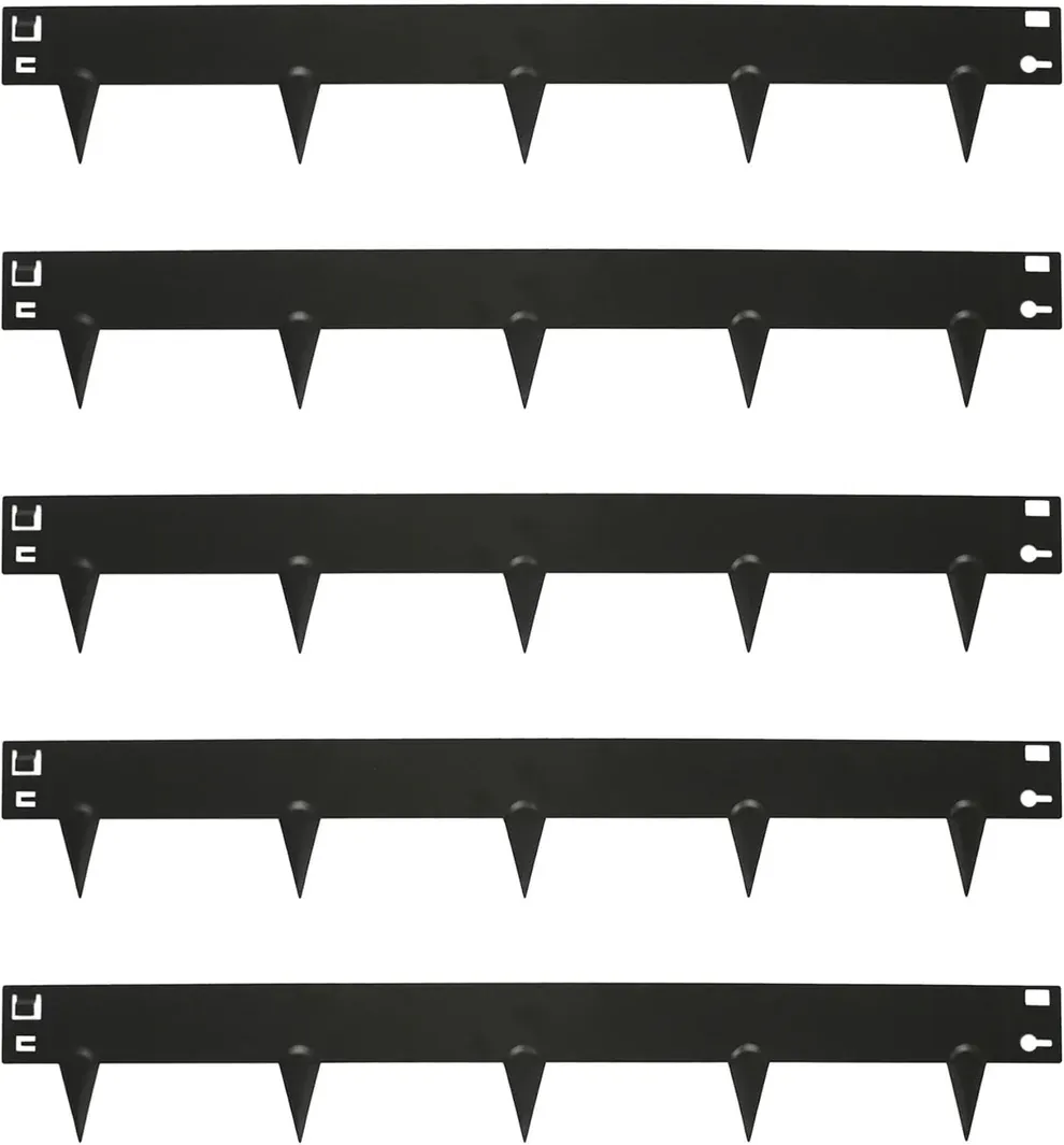 5pc Black Lawn Edging Kit – 5m x 8cm – Outdoor Garden Grass Flower Plant Bed Stone Path Patio Gravel Border Edging Rolls