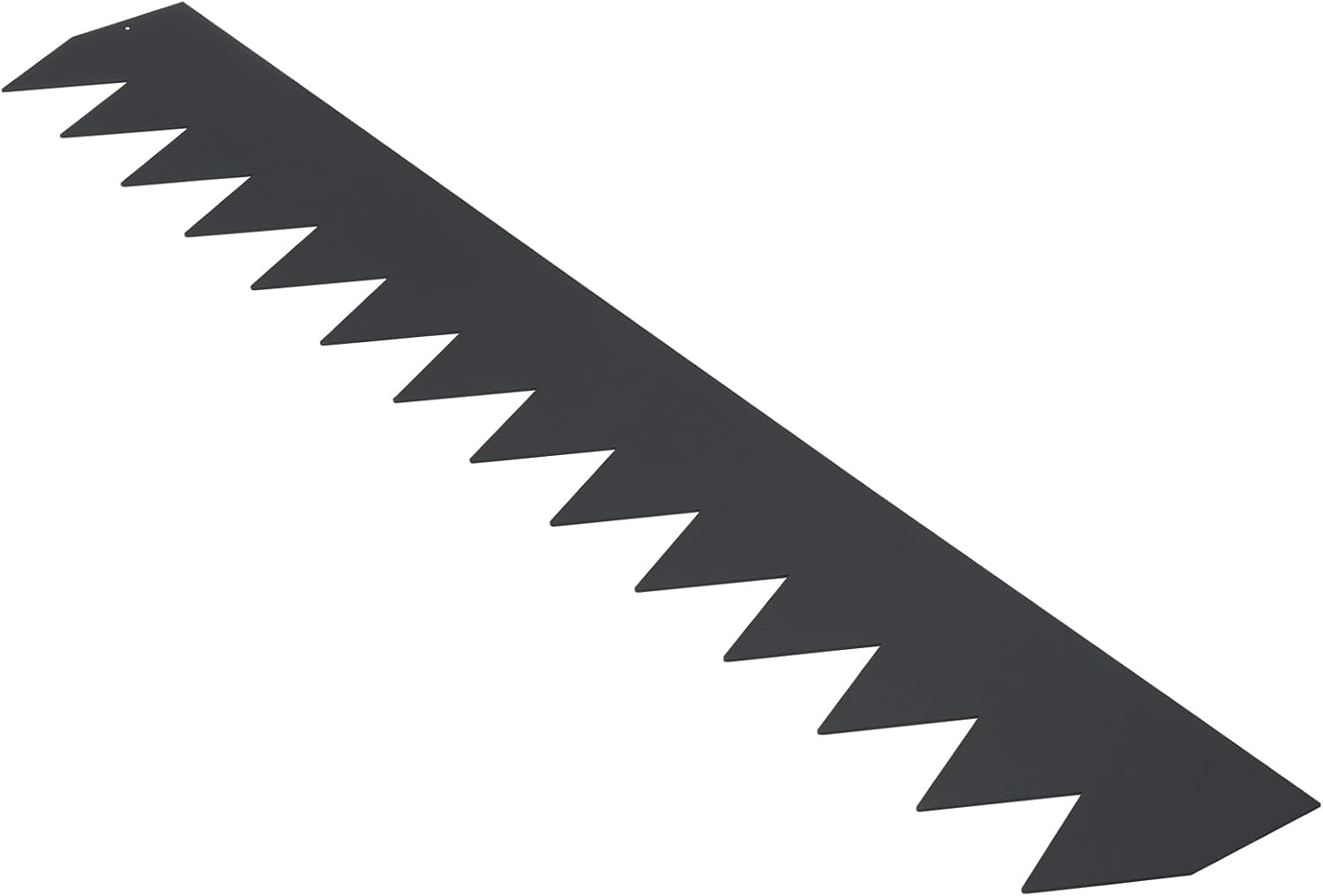 Lawn Edging 101.6 x 15.2 cm (Set of 6) Iron Lawn Edging Tape, Flower Bed Edging, Mowing Edge, Suitable for Outdoor Gardens, Paths, Lawns, Patios, Roadsides, and More, Black