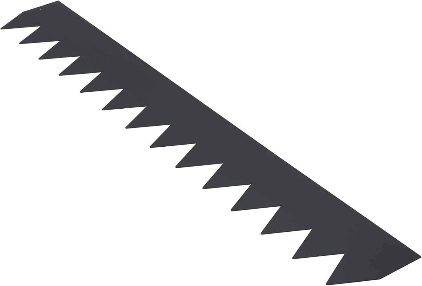Lawn Edging 101.6 x 15.2 cm (Set of 6) Iron Lawn Edging Tape, Flower Bed Edging, Mowing Edge, Suitable for Outdoor Gardens, Paths, Lawns, Patios, Roadsides, and More, Black