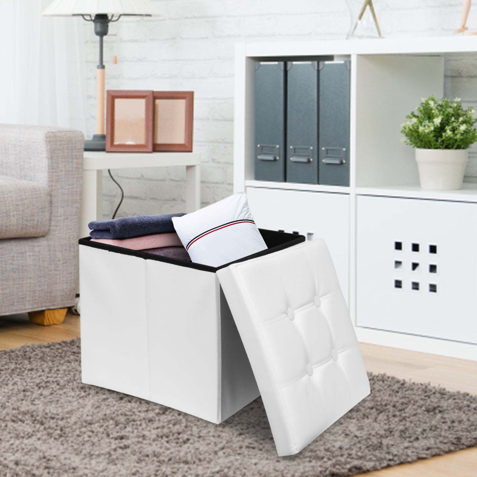 Bench with storage stool