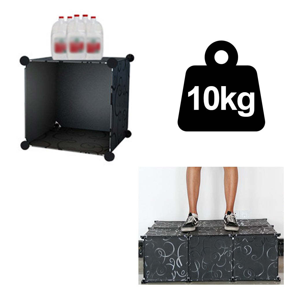 Shelving system wardrobe plug-in shelf with doors