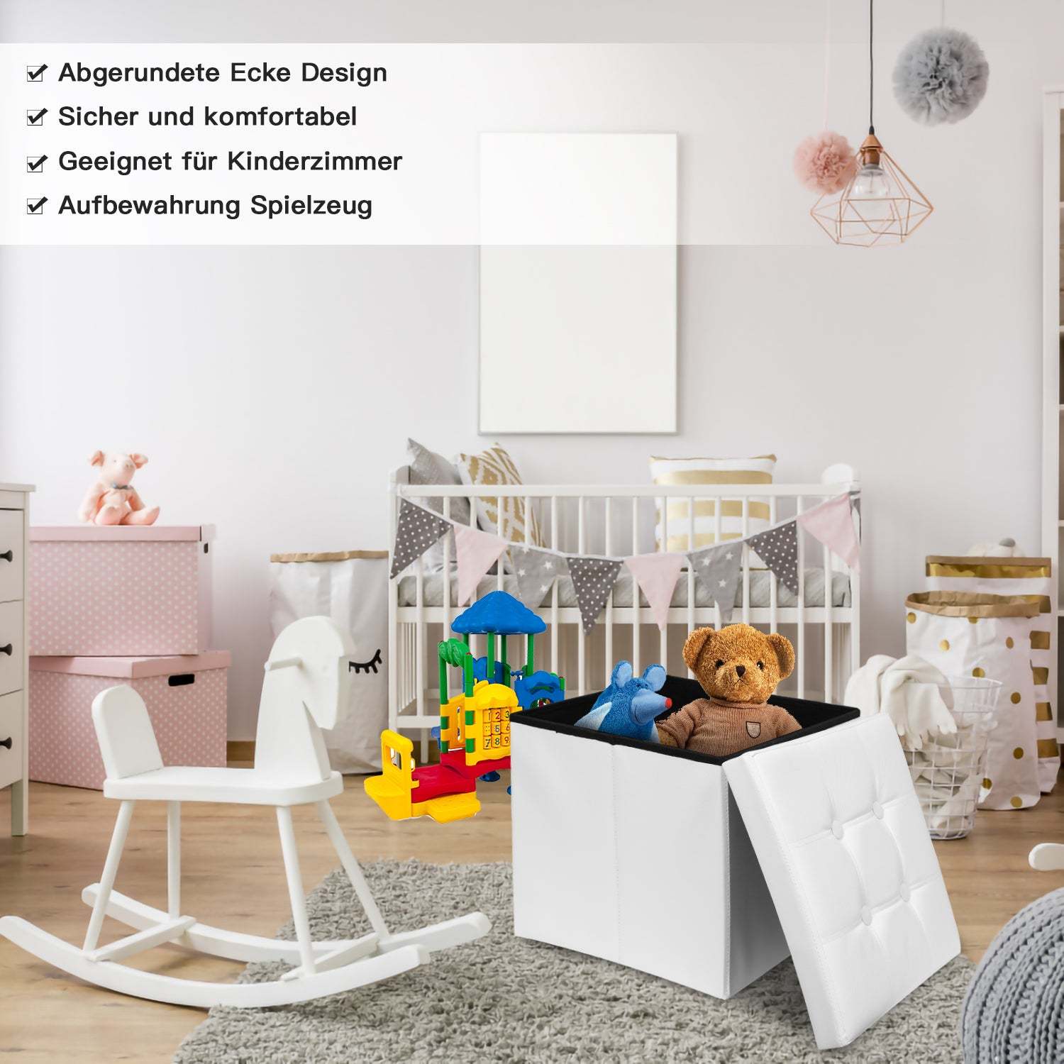 Bench with storage stool