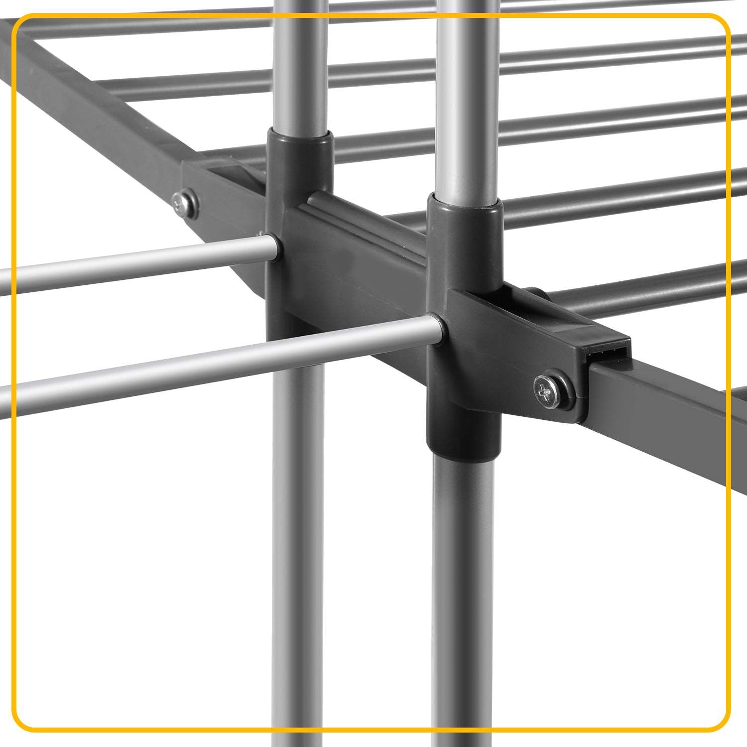 Clothes airer tower 4 levels with 2 folding wings