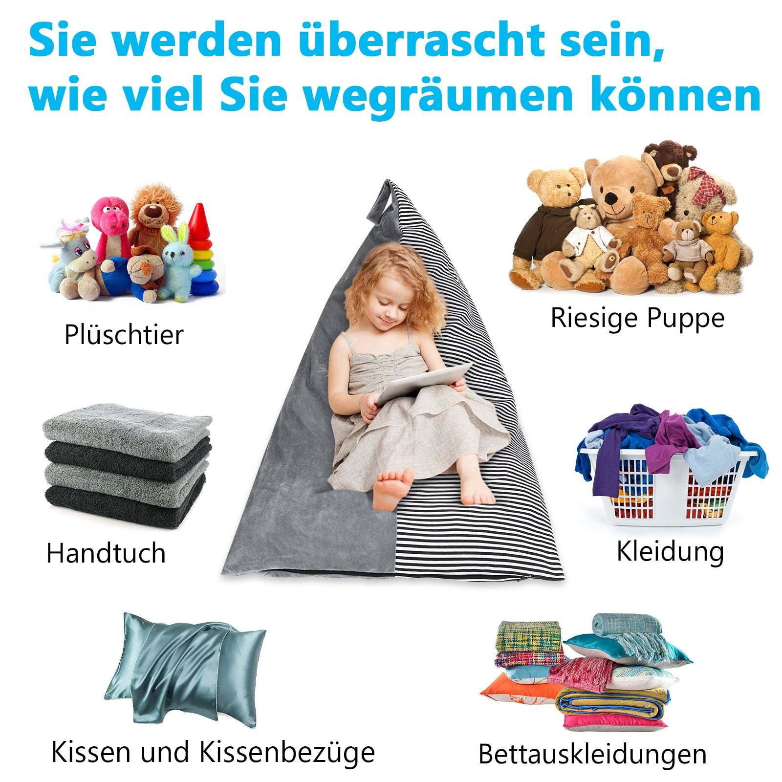 Cuddly toy storage Lazy Soft