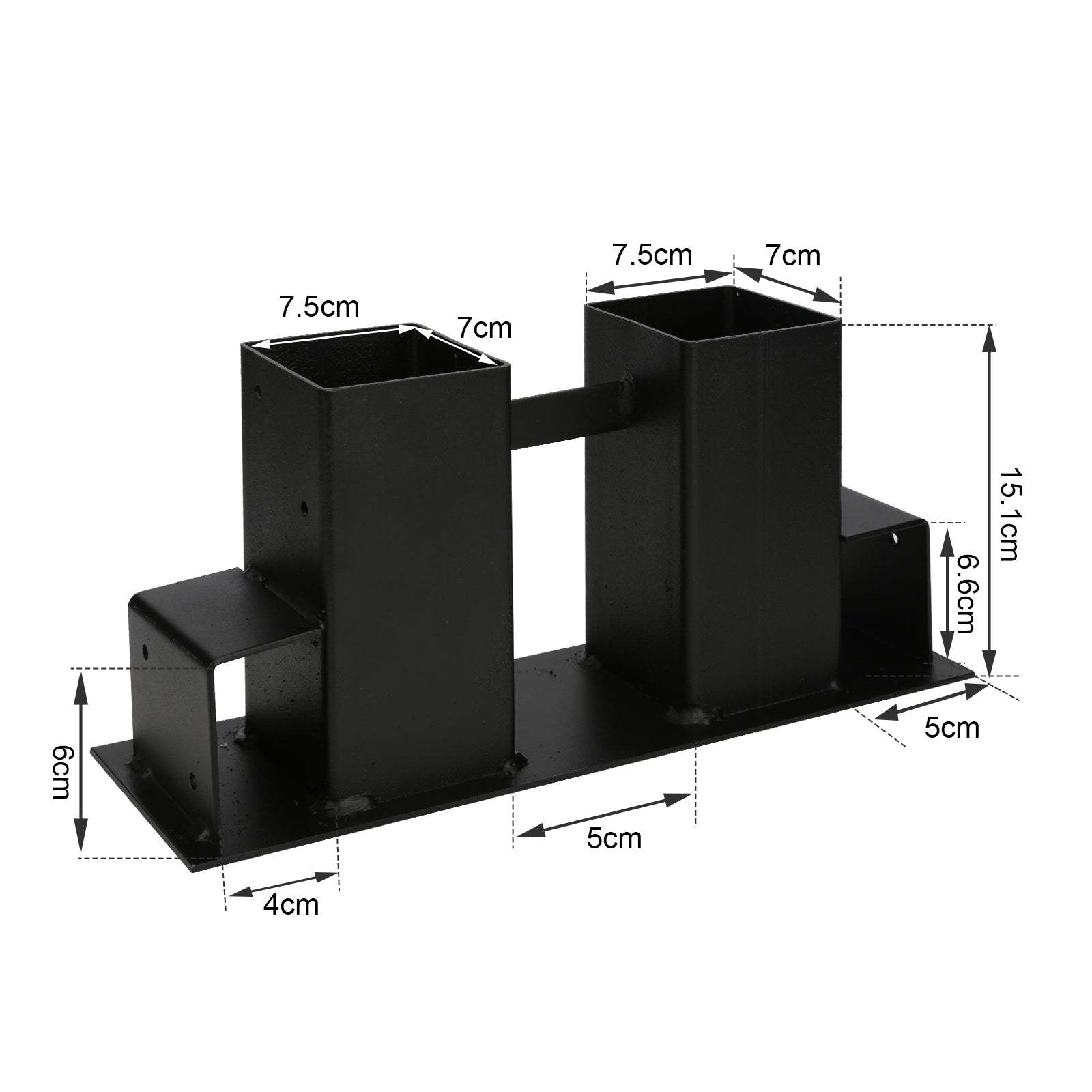 Pack of 4 wood stacking aids, outside metal