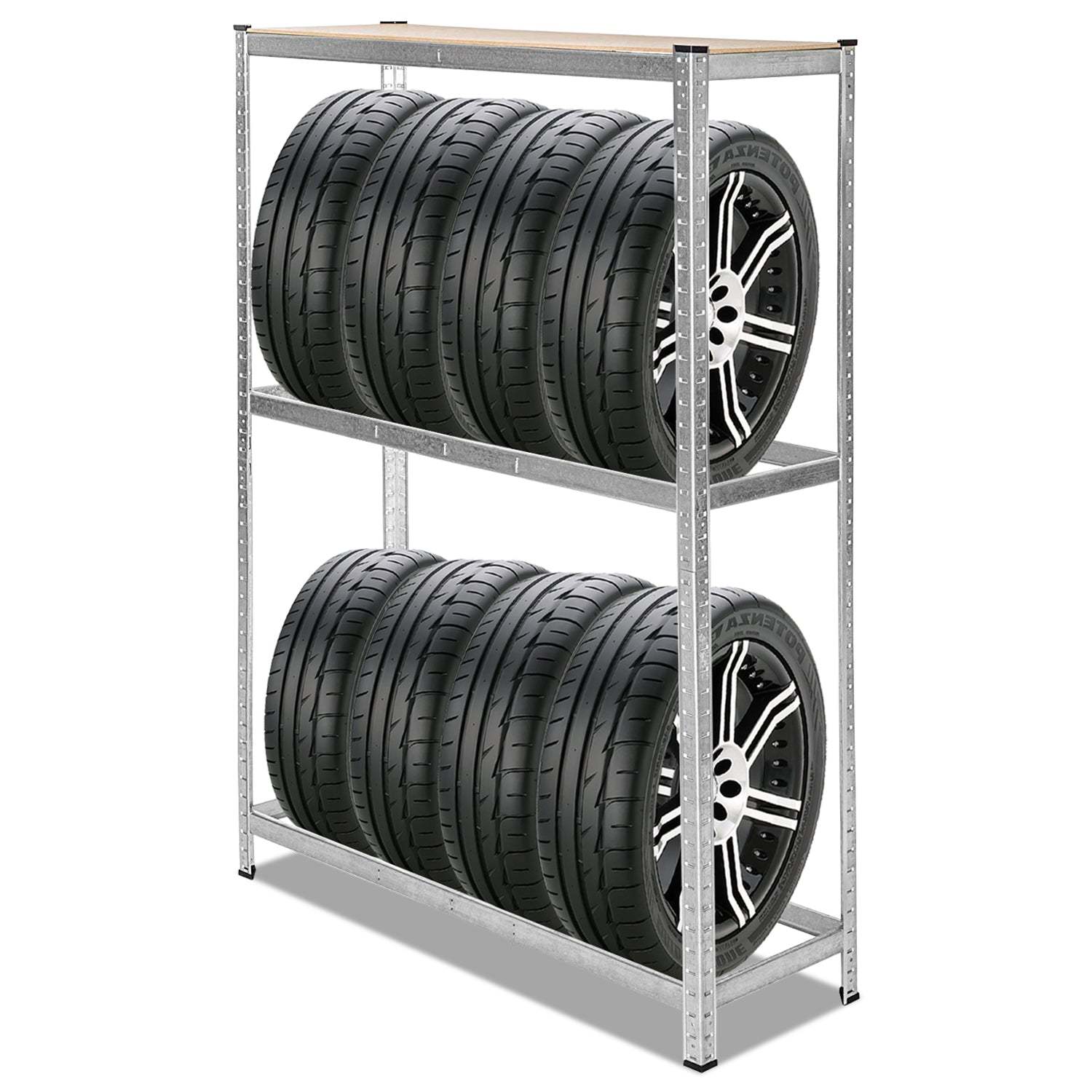 Tire rack metal rack galvanized 8 tires
