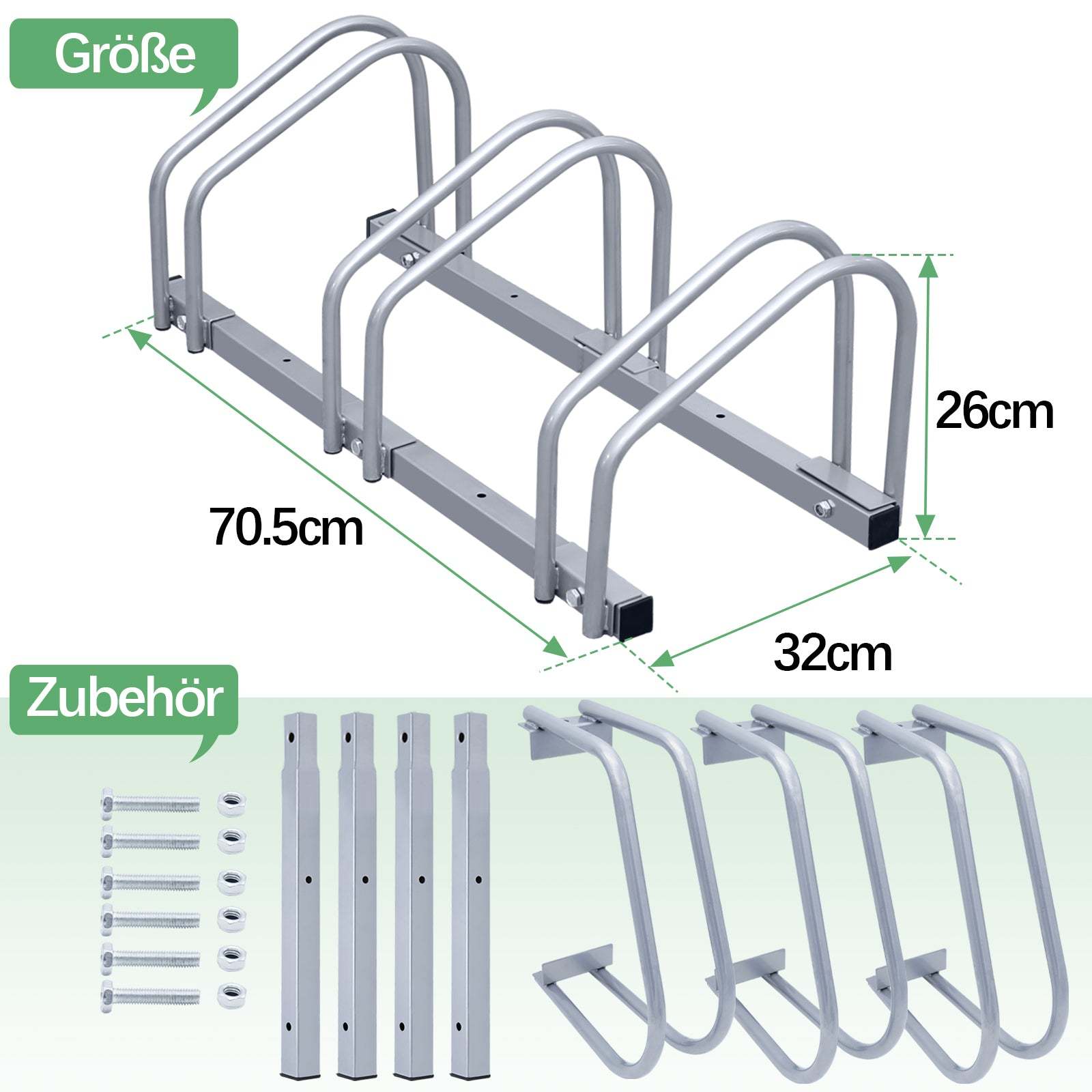 Bike stand for 2/3/4/5/6 bikes