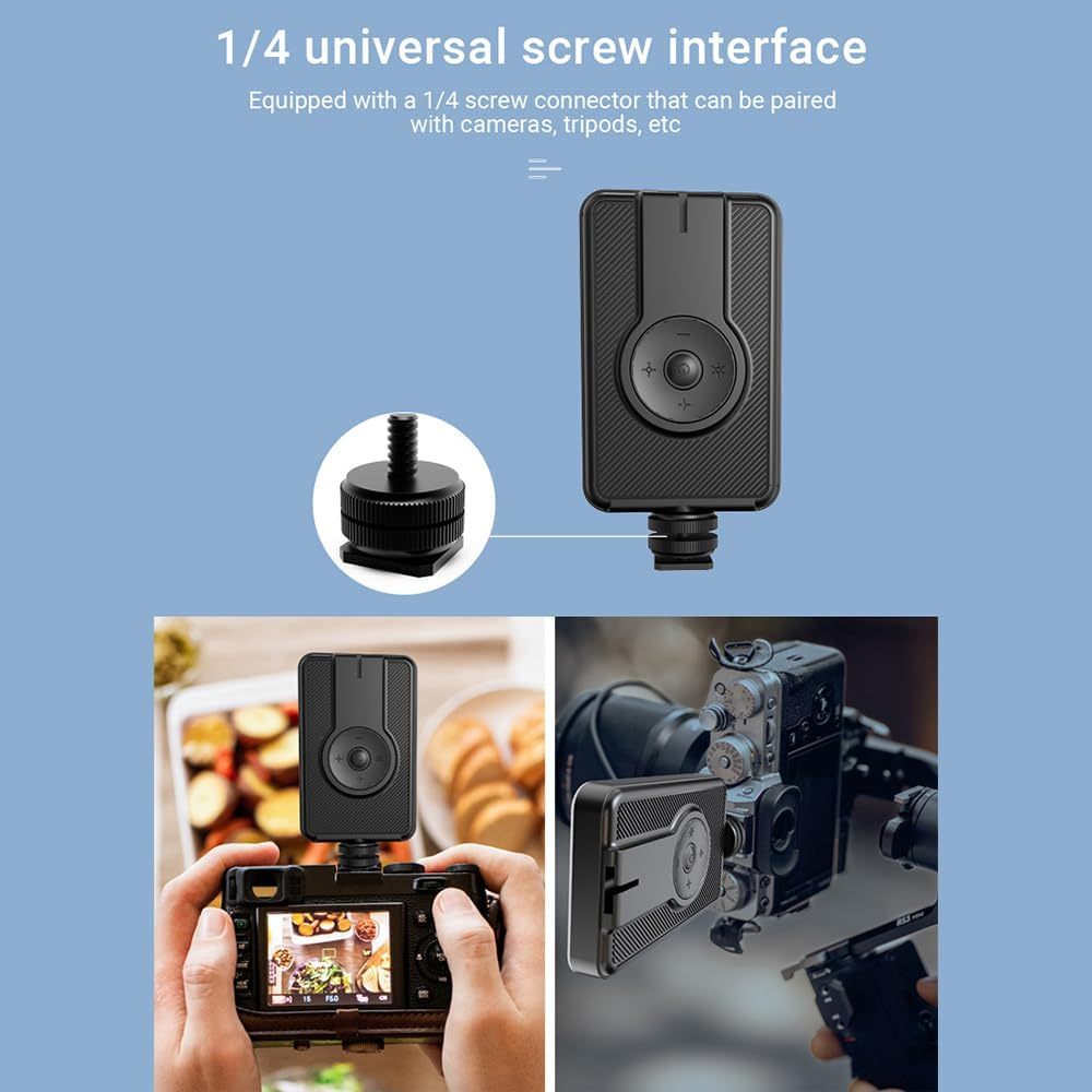 Video Light LED with Clip, Selfie Streaming Light with 80 LED Beads, 3000K-6500K, LED light with 5 Modes, 120G Portable Camera Light for Outdoor Mobile/Vlog/Photography