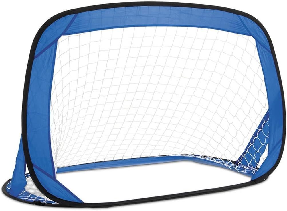 Goaline Pop up Goals | Set of 2 Foldable Goals for Kids Football Training with Carry Bag Outdoor & Indoor Use, Blue