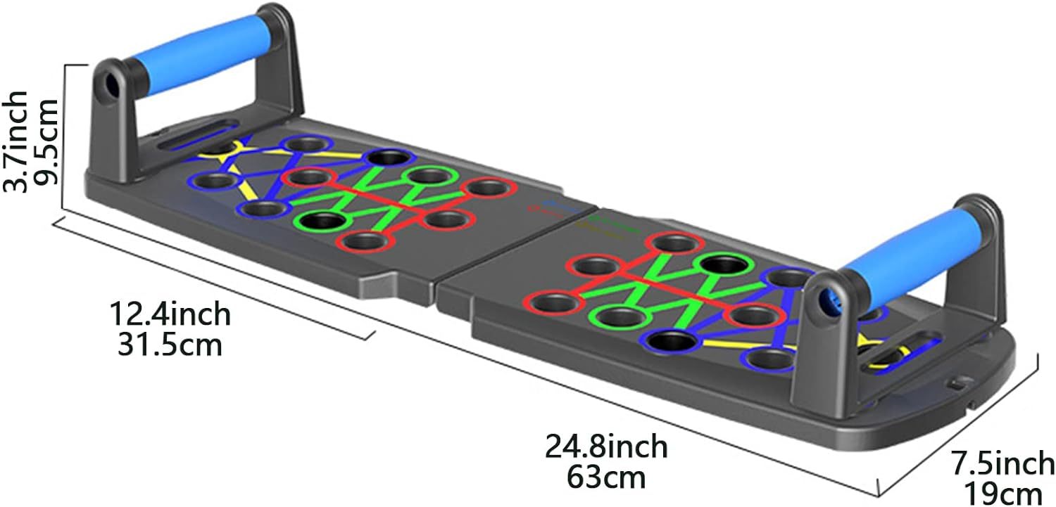 Push Up Board, Portable Multi-Function Detachable 14 in 1 Pushup Bar, Strength Training Pushup Stand with Handles for Men Women Workout Fitness Chest Muscle Exercise Professional Equipment