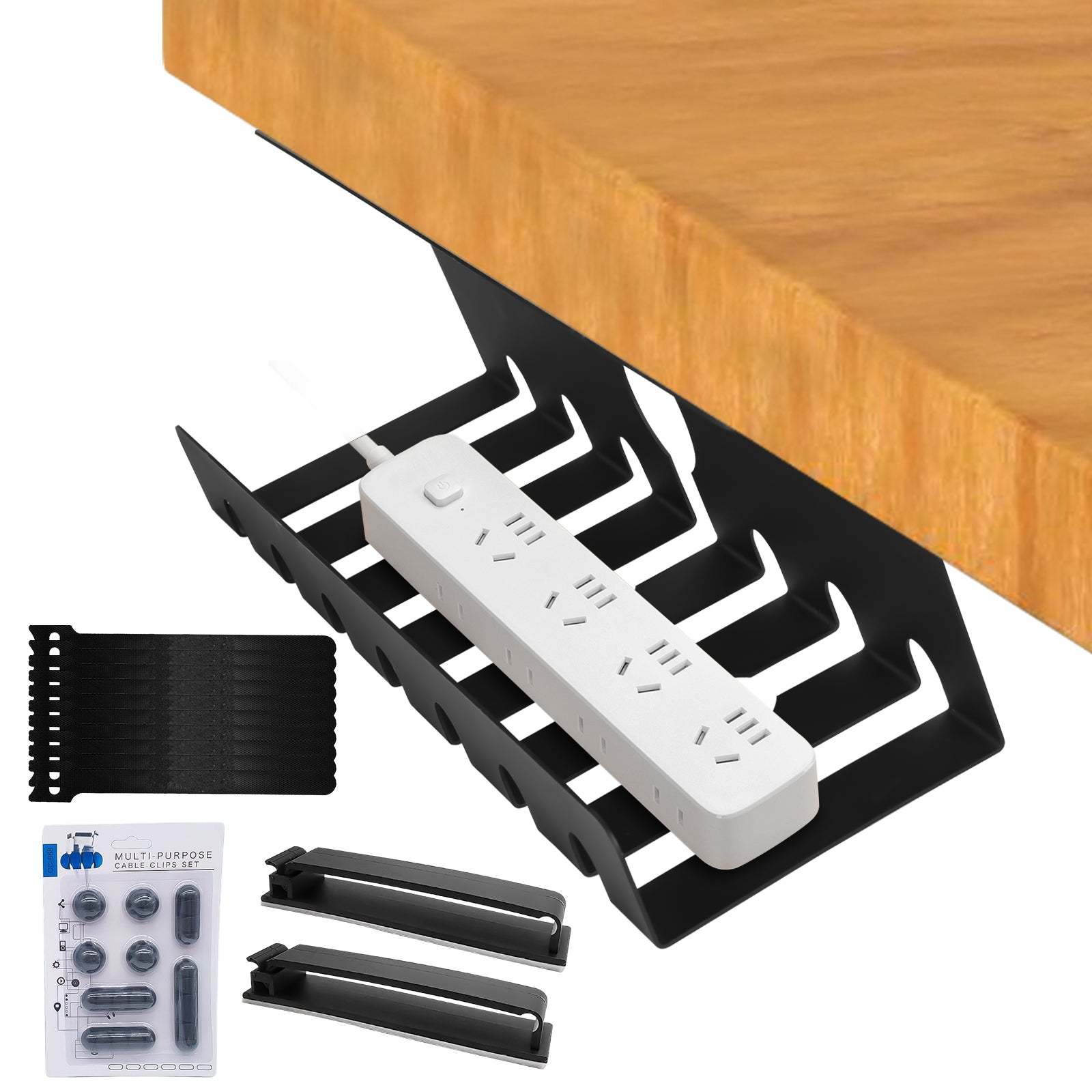 Cable holder desk cable pipe organizer