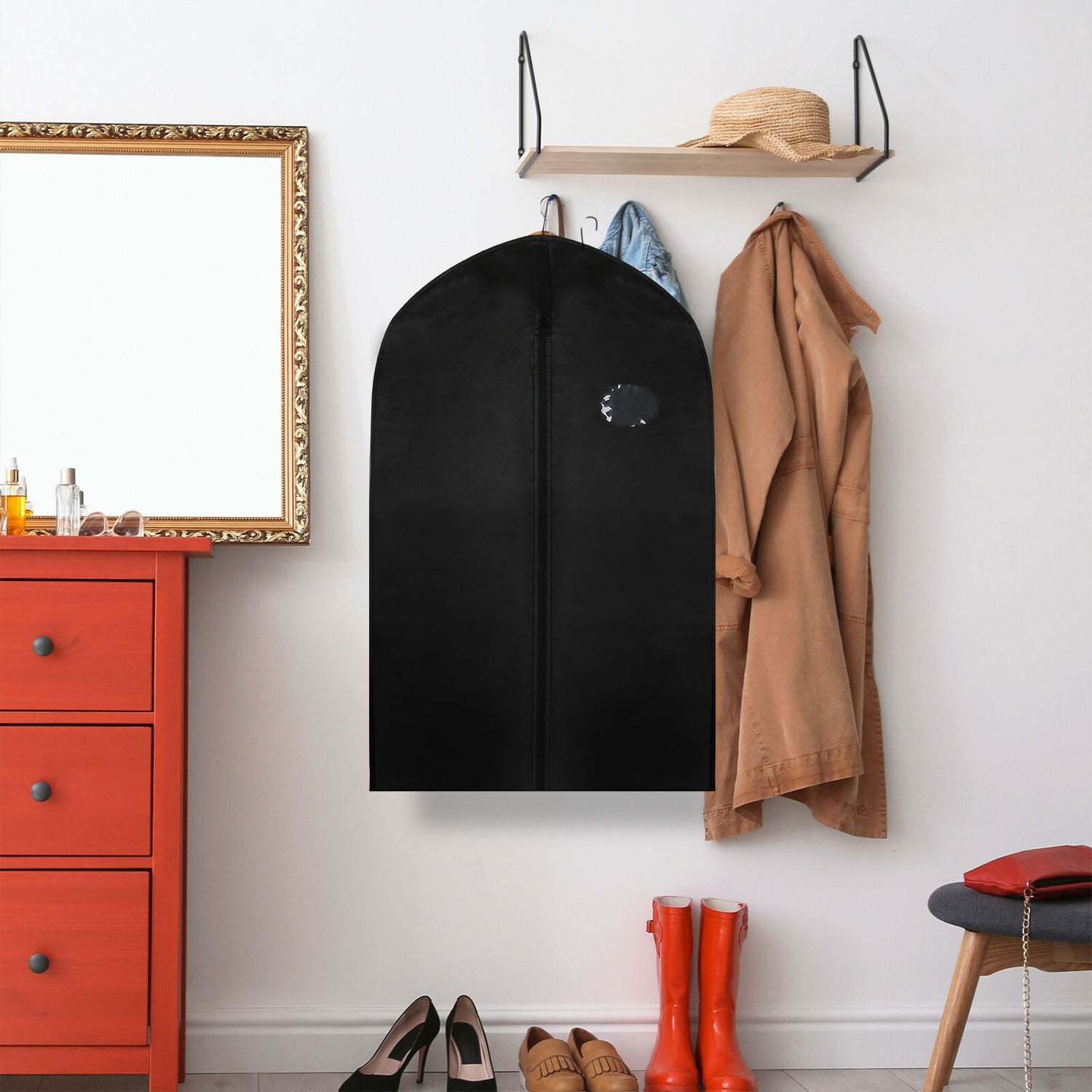 Pack of 2 garment bags suit moth protection