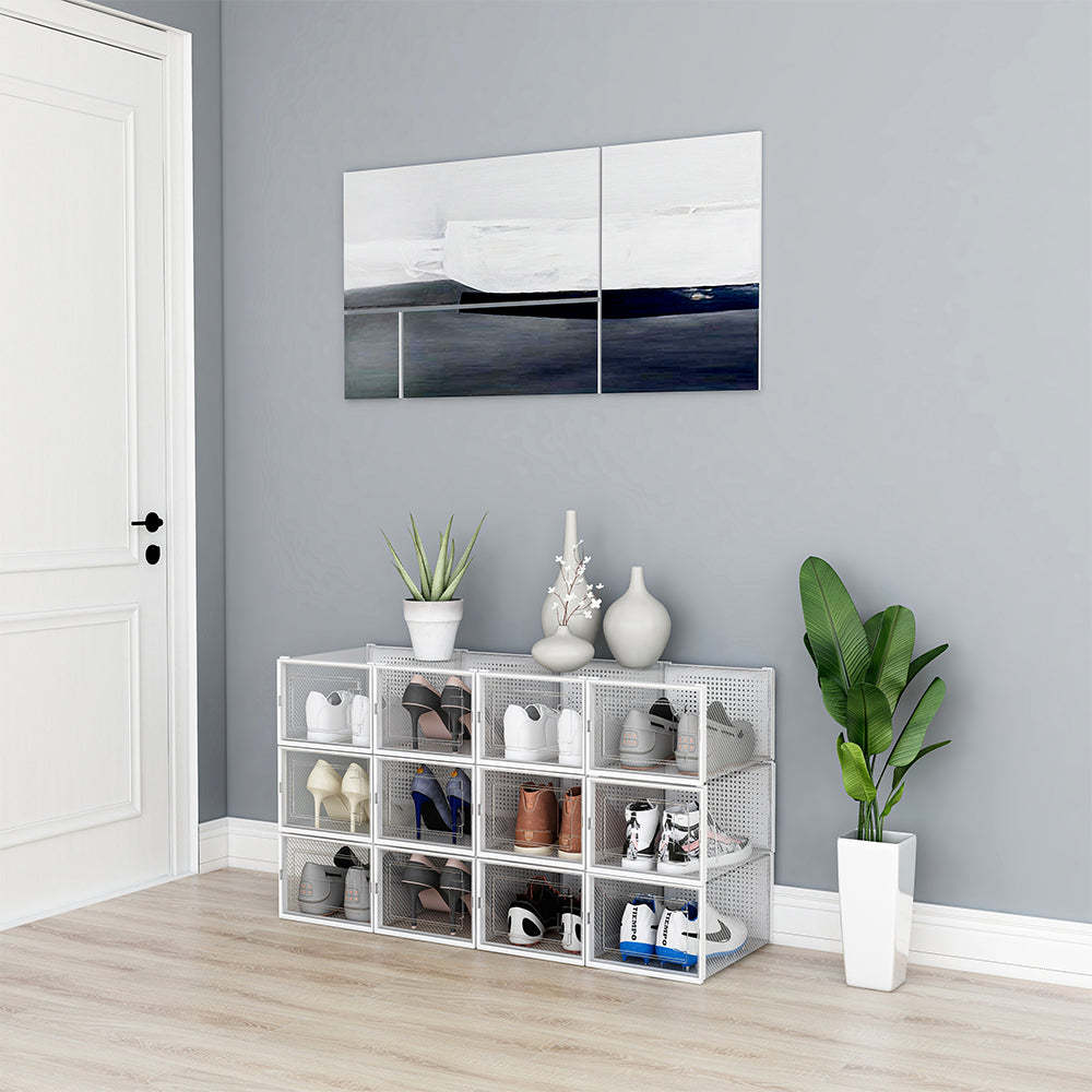 Shoe box with 6-8 boxes stackable