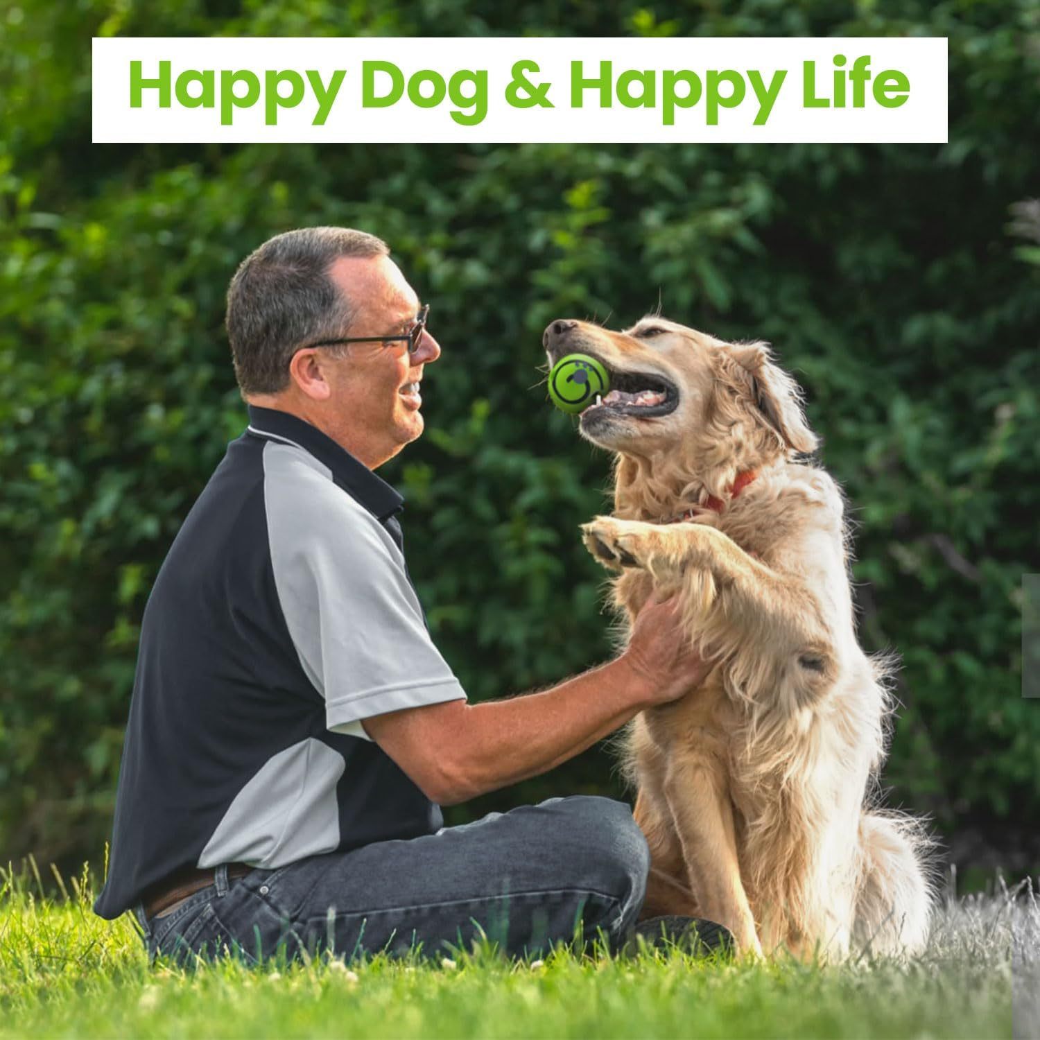 Interactive Dog Toys Giggle Ball for Dogs Squeaky Dog Balls with Funny Sounds Keep Your Dog Happy All Day Indestructible Dog Toys for Large,Medium and Small Pet Relieve Anxiety and Boredom