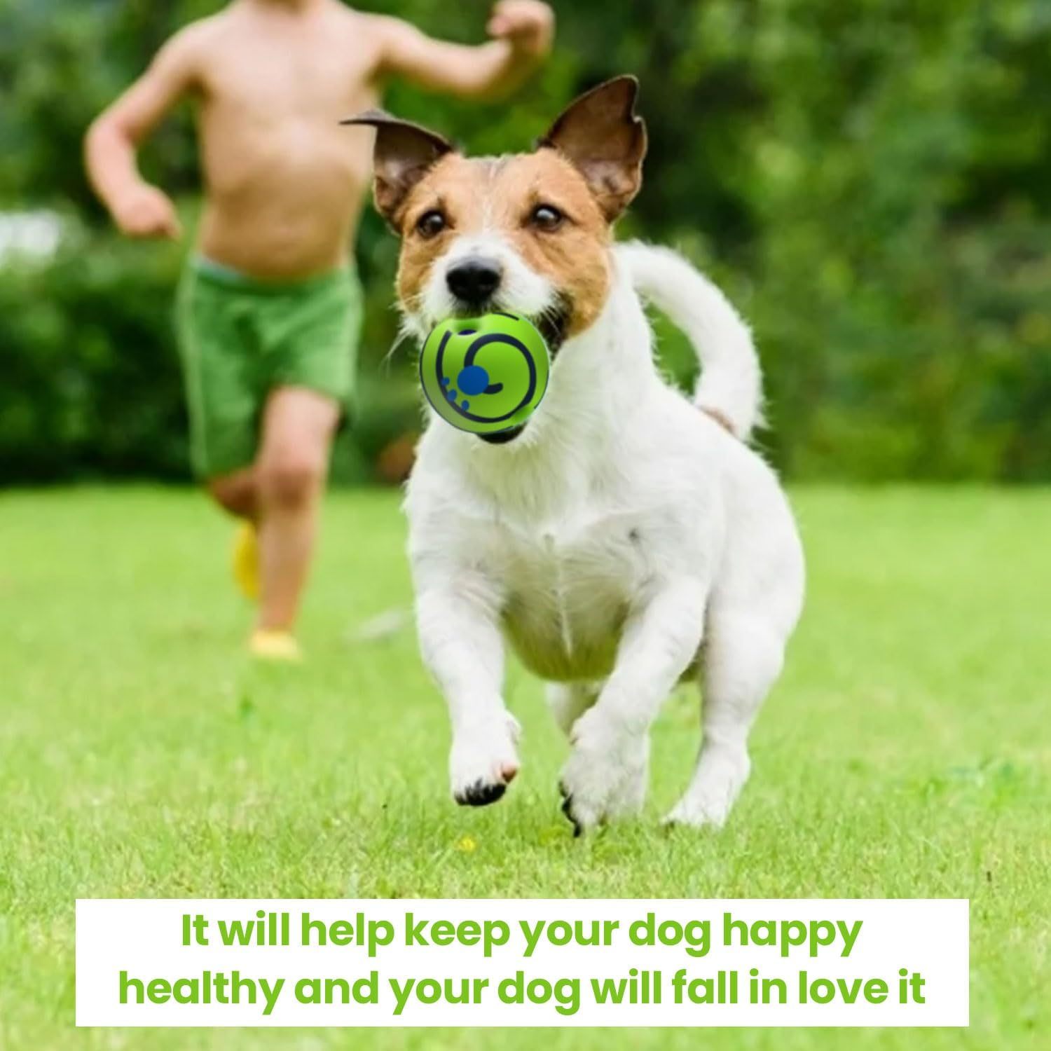 Interactive Dog Toys Giggle Ball for Dogs Squeaky Dog Balls with Funny Sounds Keep Your Dog Happy All Day Indestructible Dog Toys for Large,Medium and Small Pet Relieve Anxiety and Boredom