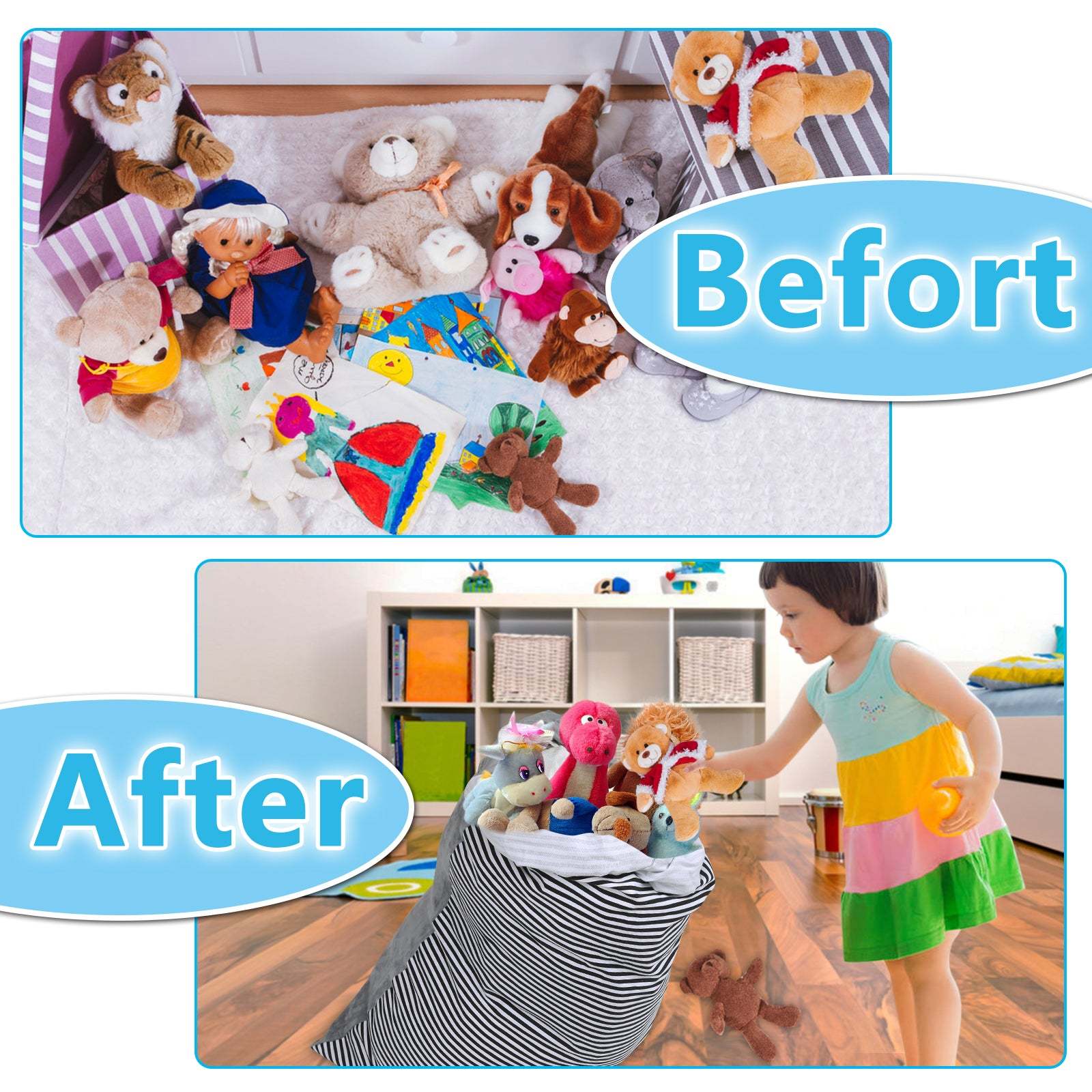 Cuddly toy storage Lazy Soft