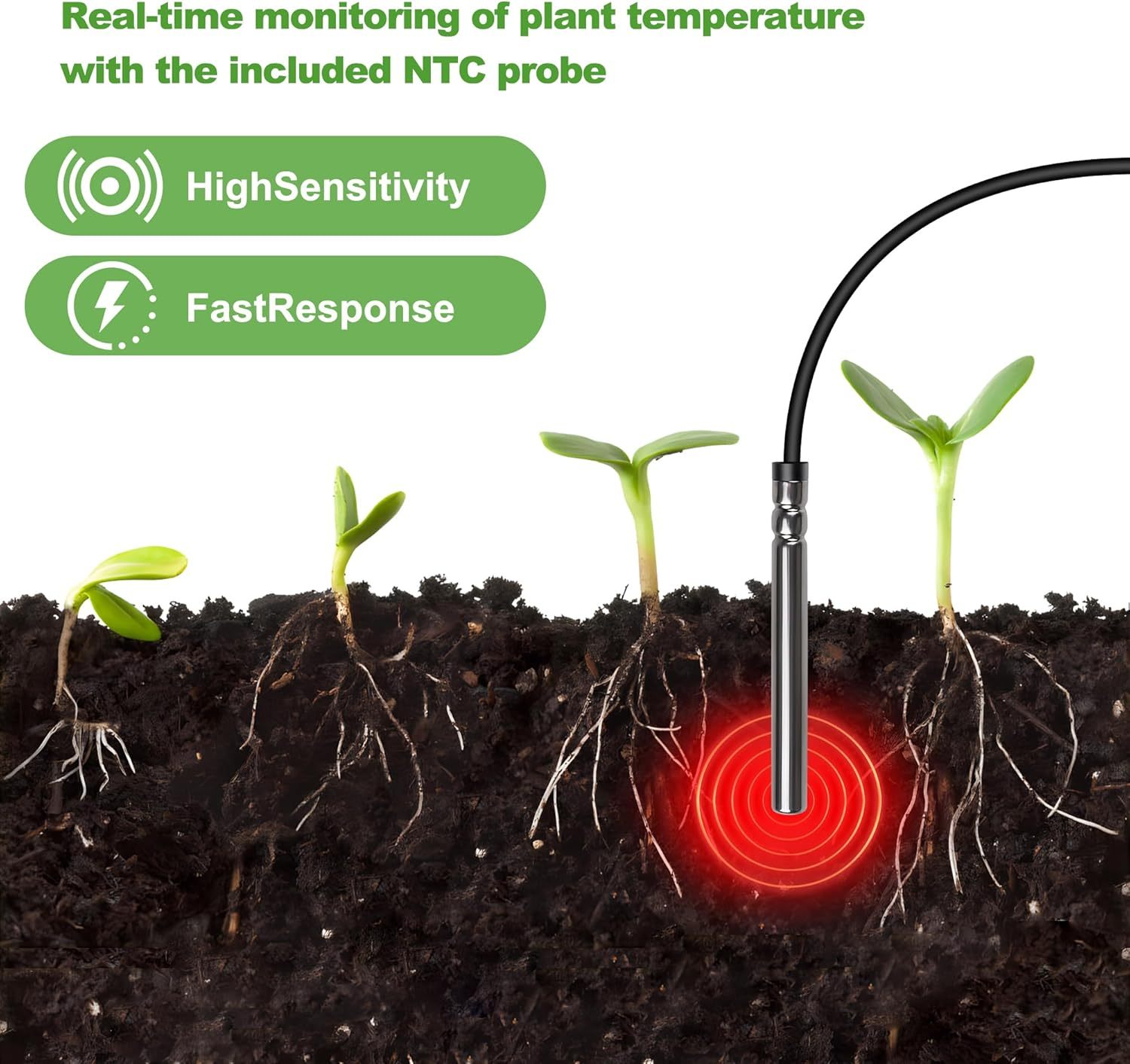 Heat Mat for Plants,Waterproof Seedling Heat Mat with Thermostat 10.63”*21.26” Germination Heated Propagator Warming Mat for Indoor Gardening Greenhouse