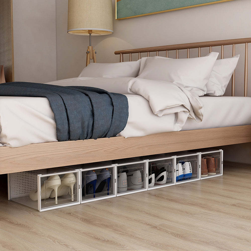 Shoe box with 6-8 boxes stackable