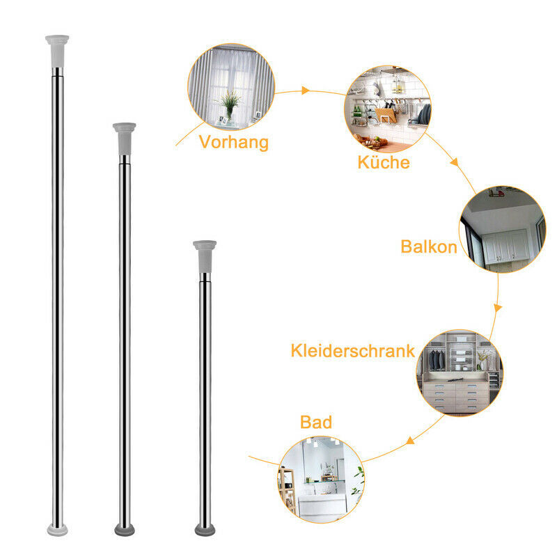 Telescopic shower rod 70-260cm