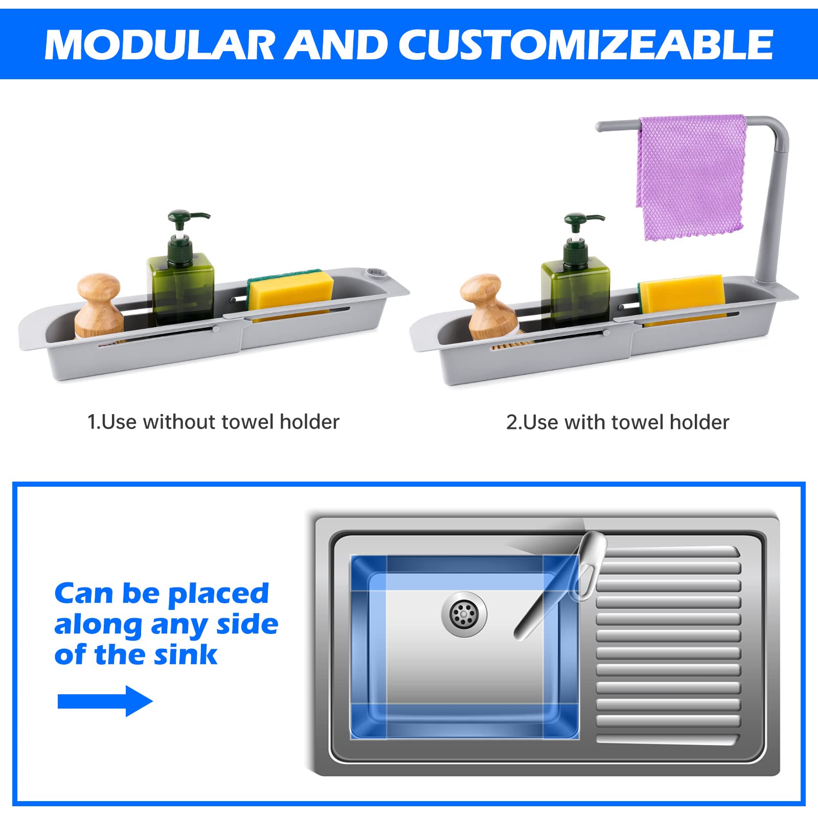 Telescopic Sink Storage Rack 