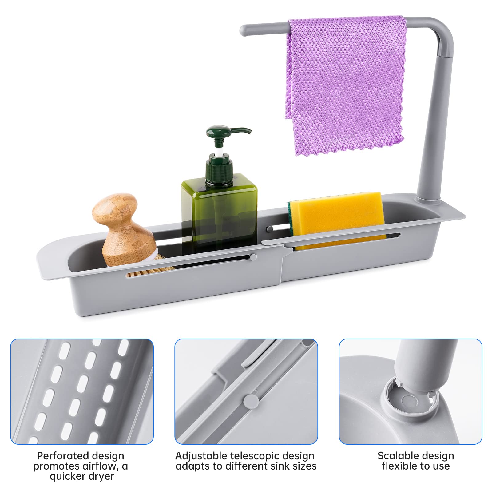 Telescopic Sink Storage Rack 