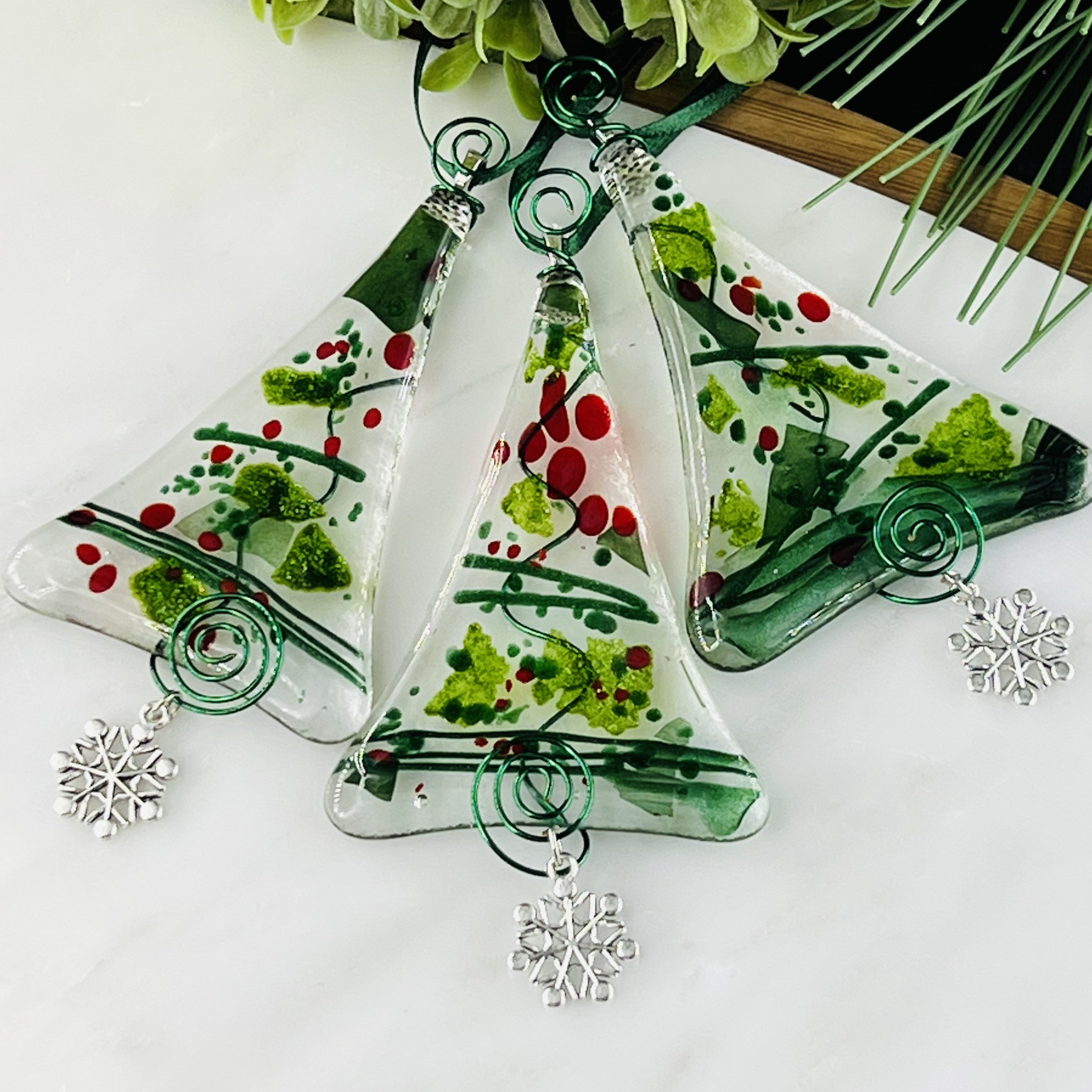 NEW! Fused Glass Christmas Ornament