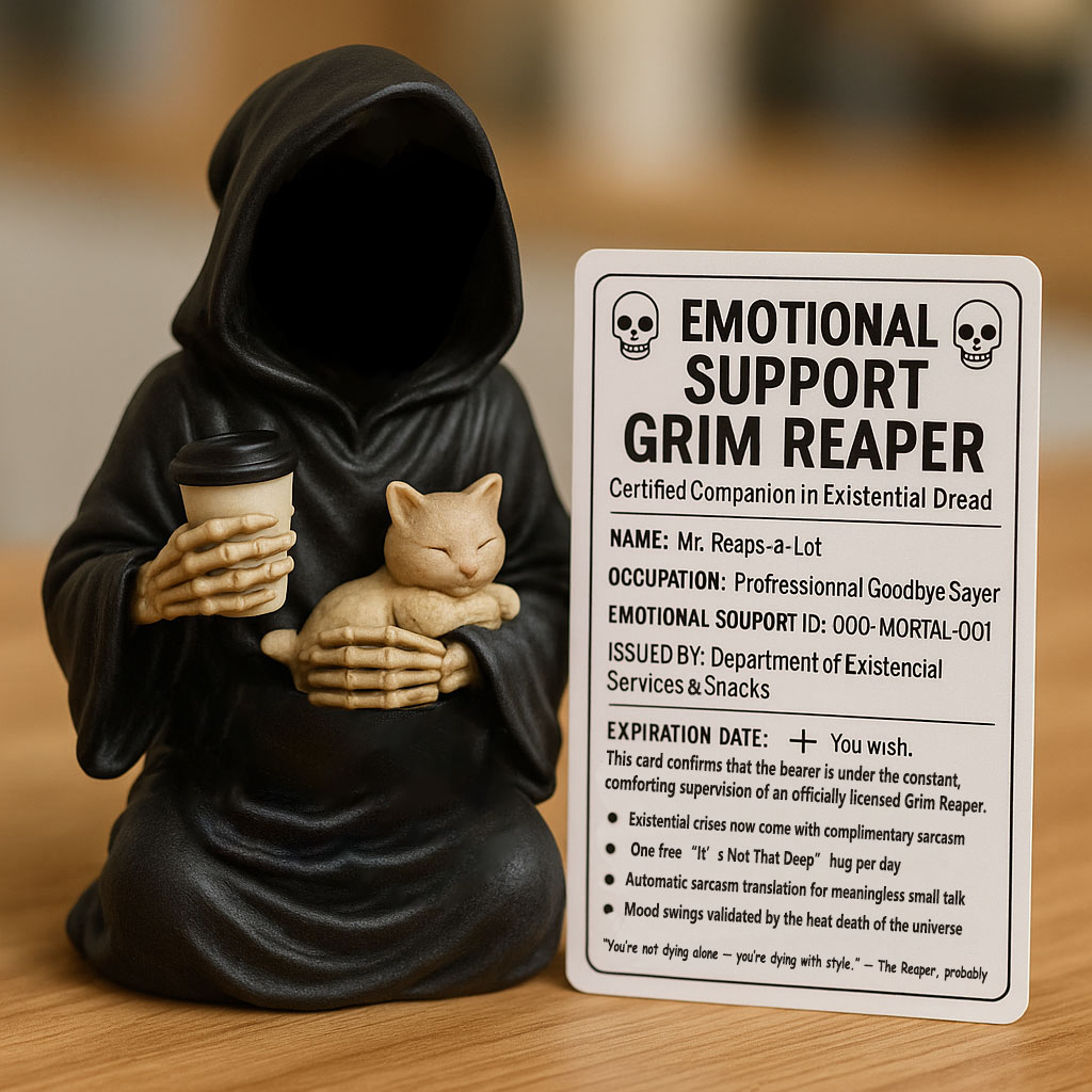 Emotional Support Grim Reaper Figurine