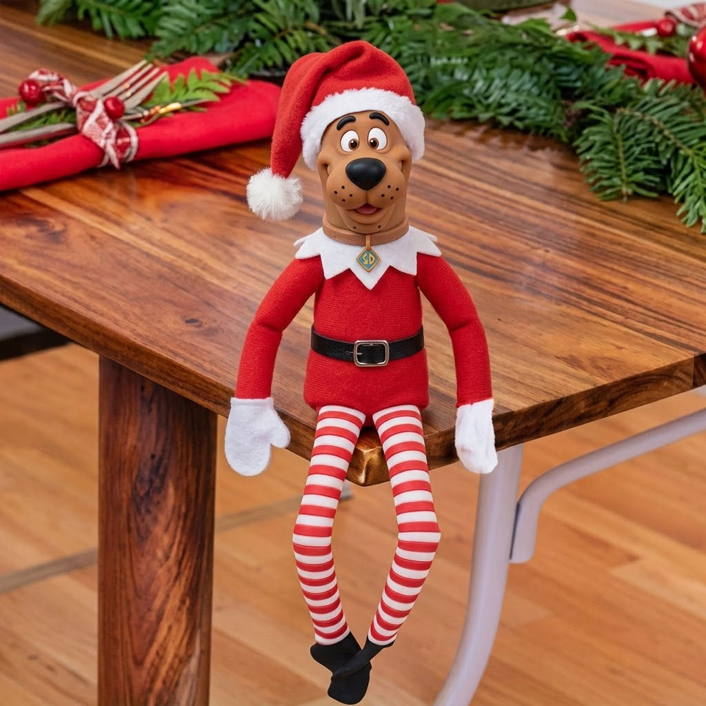 Festive Mystery Pup Holiday Decor