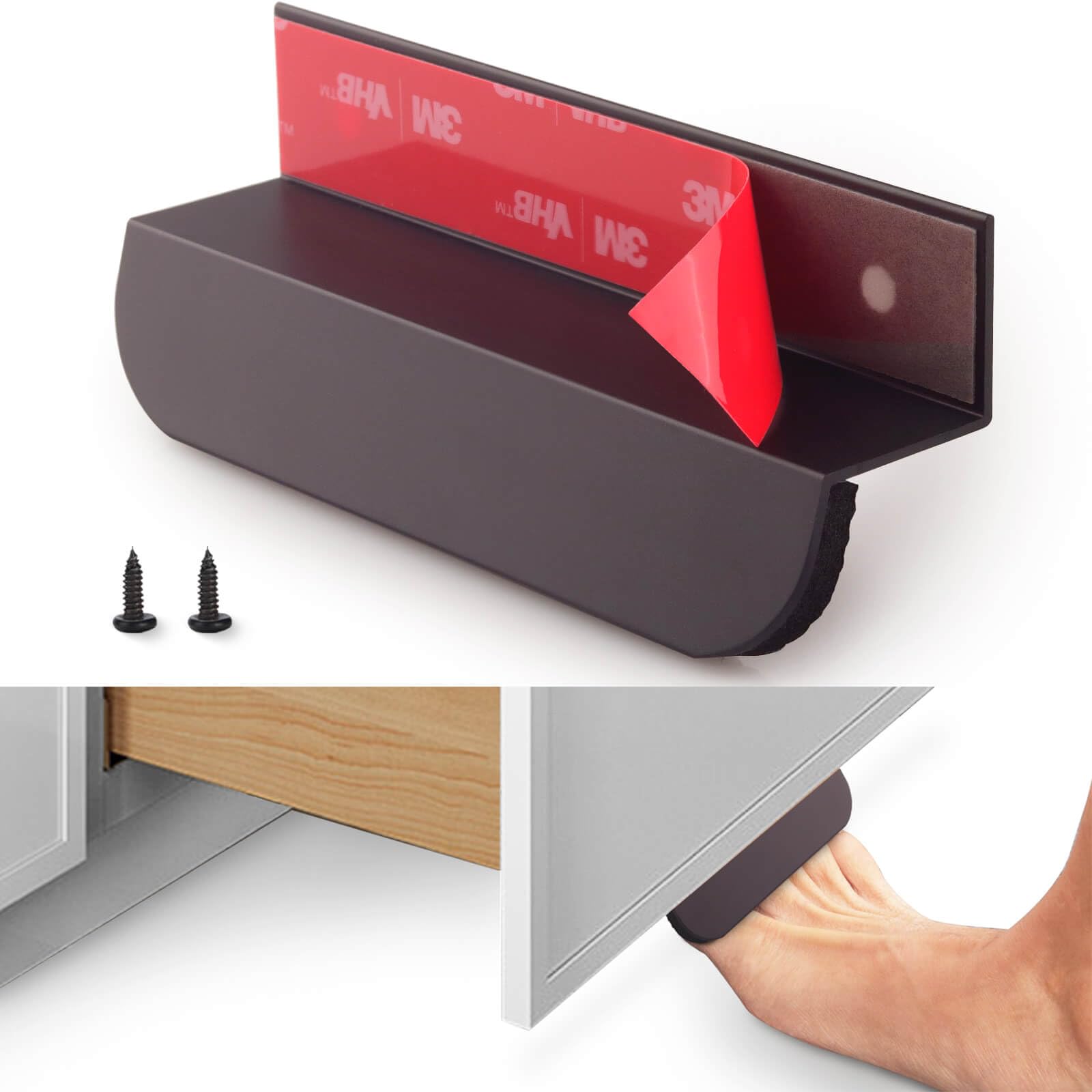 Under Cabinet Foot Pull for Trash Drawer