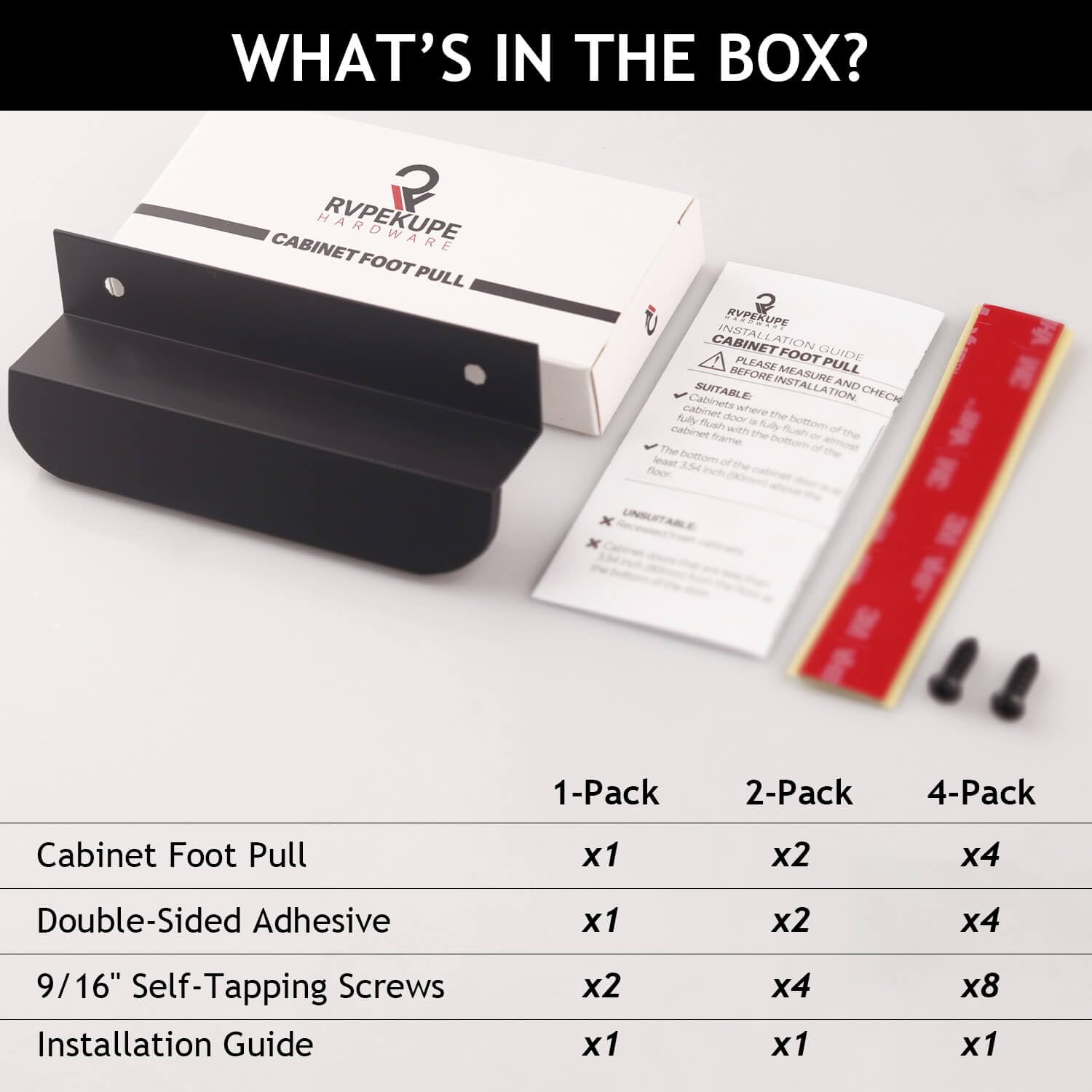 Under Cabinet Foot Pull for Trash Drawer