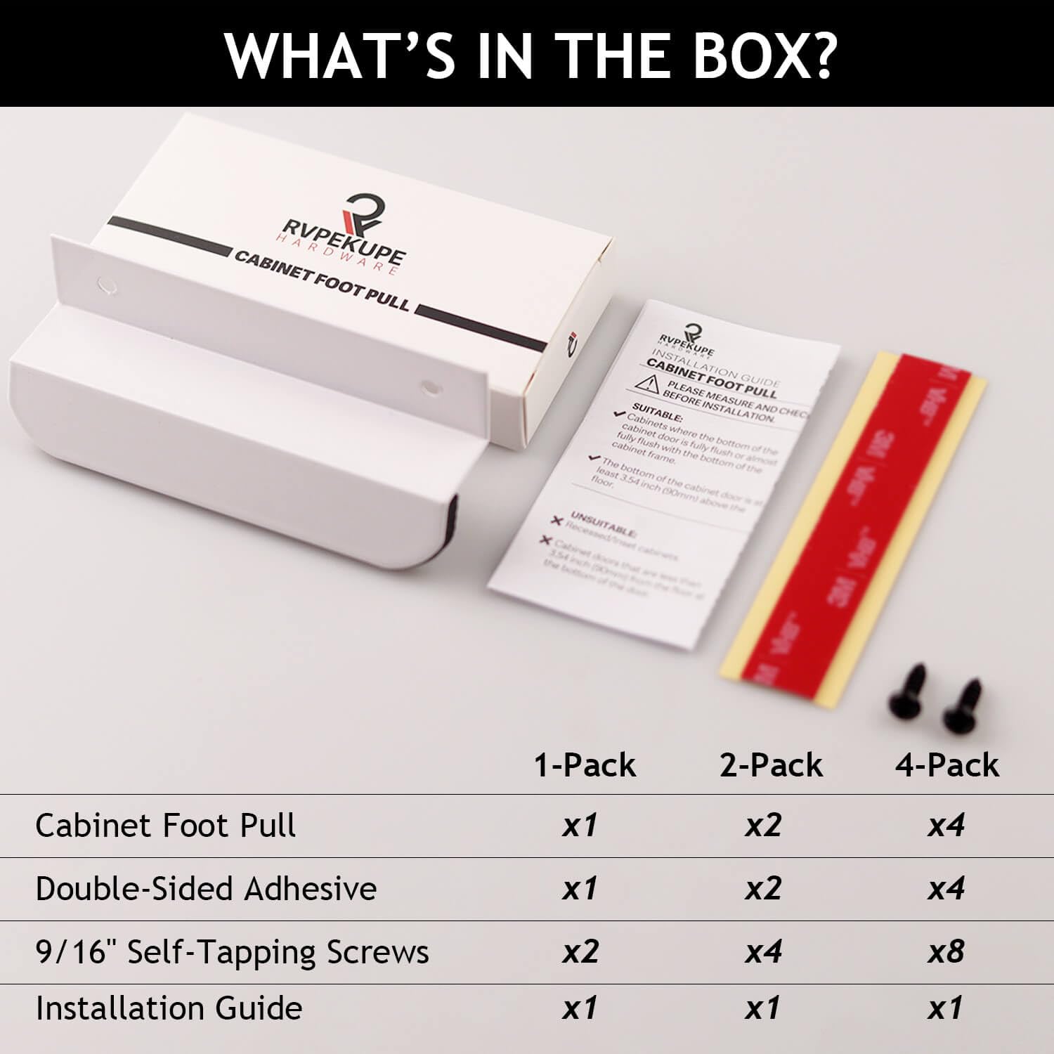 Under Cabinet Foot Pull for Trash Drawer
